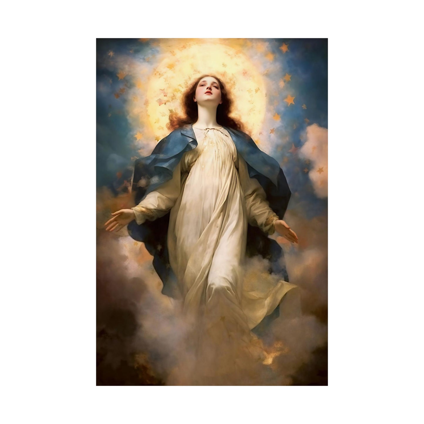 The Assumption of Mary Print - Sanctified Souls Print - Multiple Sizes - Premium Matte Vertical Posters