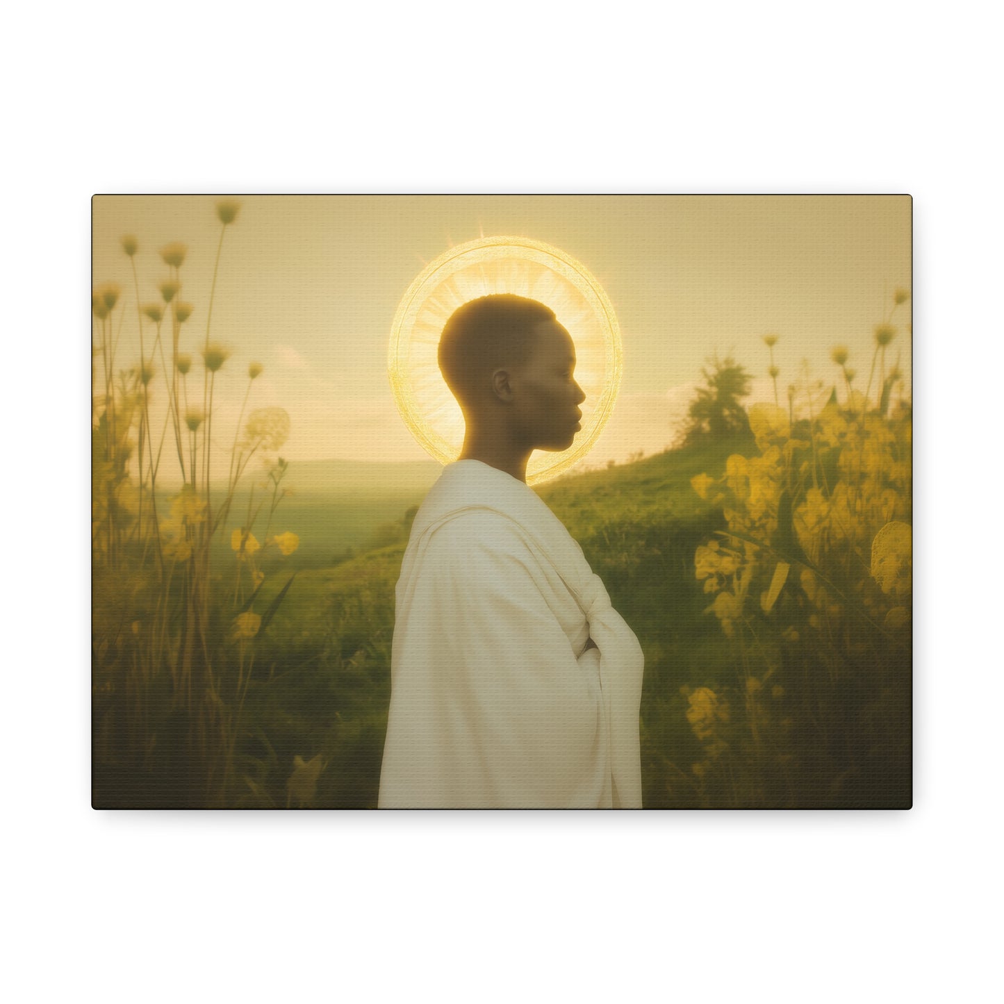 Saint Charles Lwanga -  Museum Wrapped Canvas - Sanctified Souls Print - Religious Art for your Home - Catholic Patron Saint Art