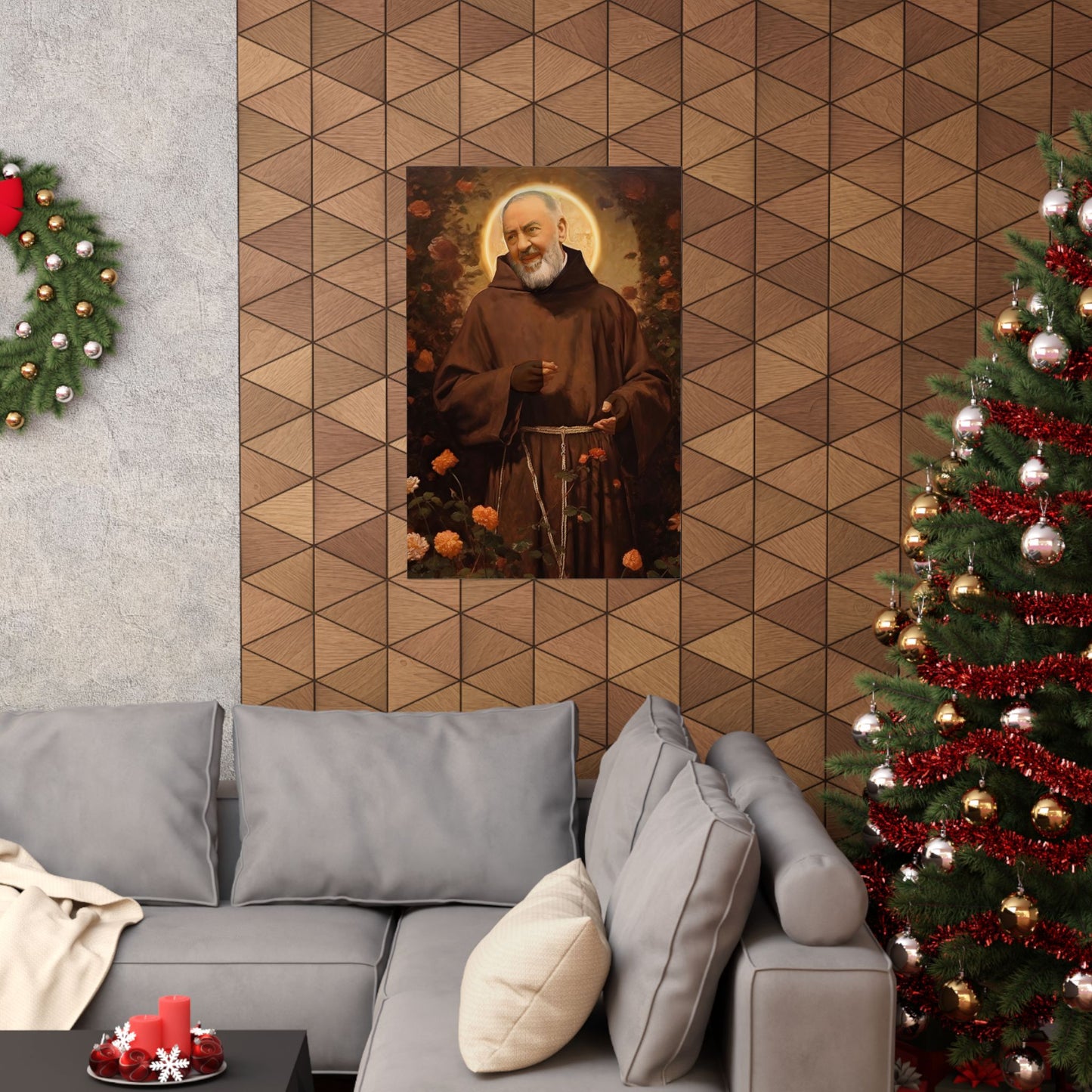 Saint Padre Pio Print - Sanctified Souls Print - Multiple Sizes - Premium Matte Vertical Posters