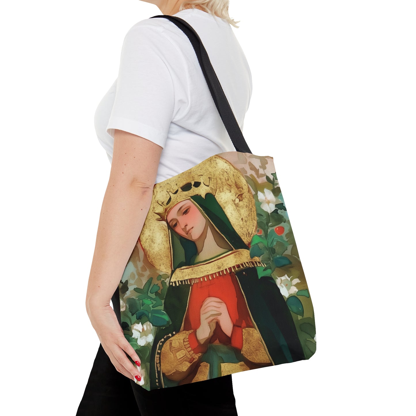 Saint Matilda of Germany Tote Bag - Purse - Three sizes - Large Medium Small Faith Art Bag - Catholic faith carry-all purse - Double Sided