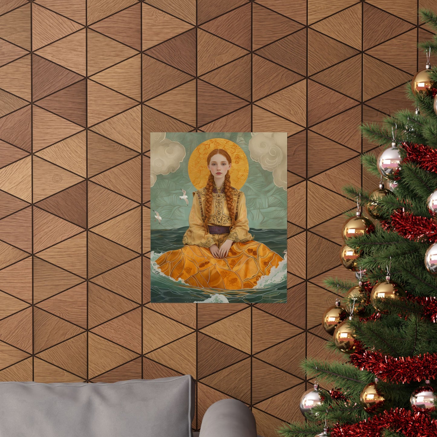 Saint Ia of Cornwall - Sanctified Souls Print - Multiple Sizes - Premium Matte Vertical Posters