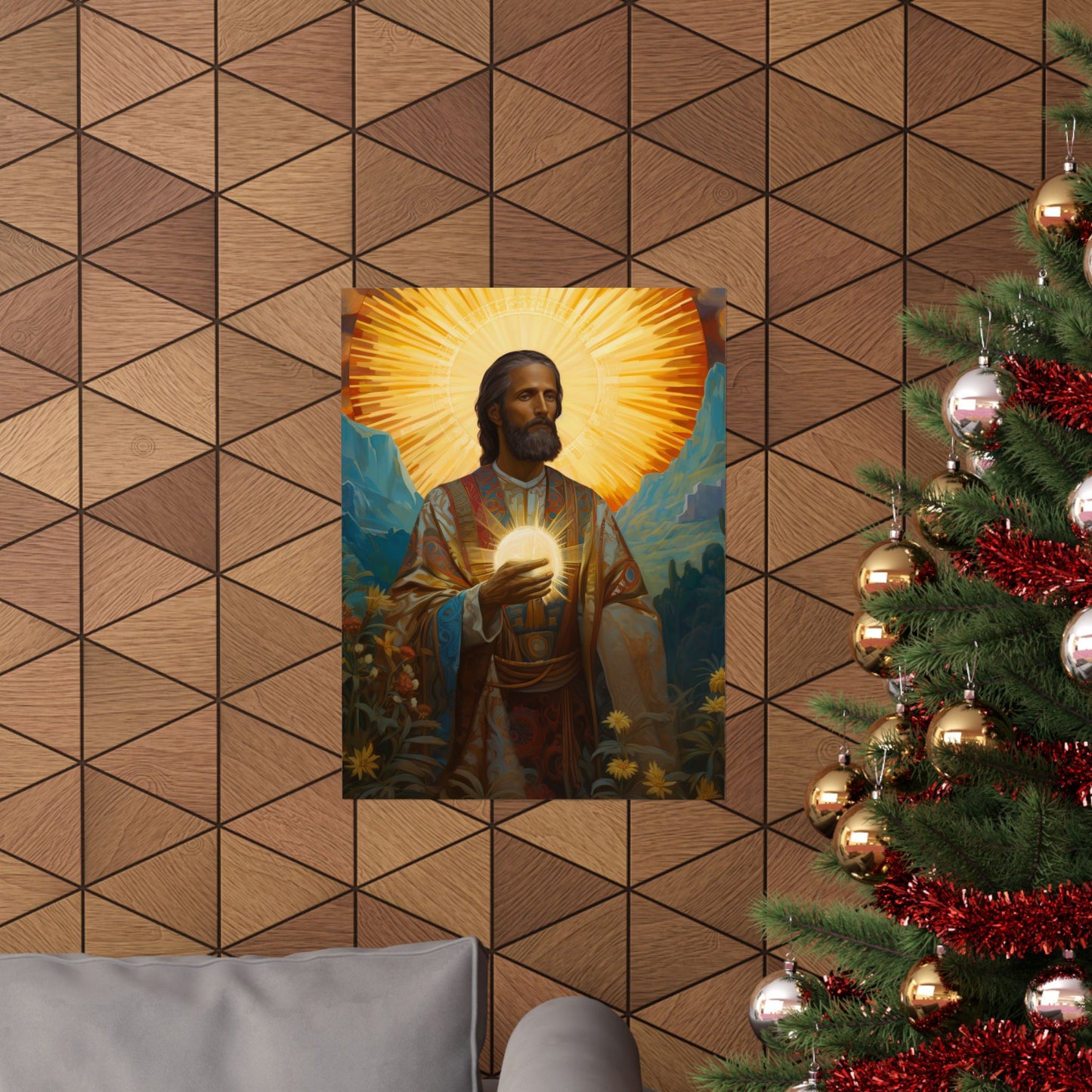 Saint Benignus of Dijon - Sanctified Souls Print - Multiple Sizes - Premium Matte Vertical Posters