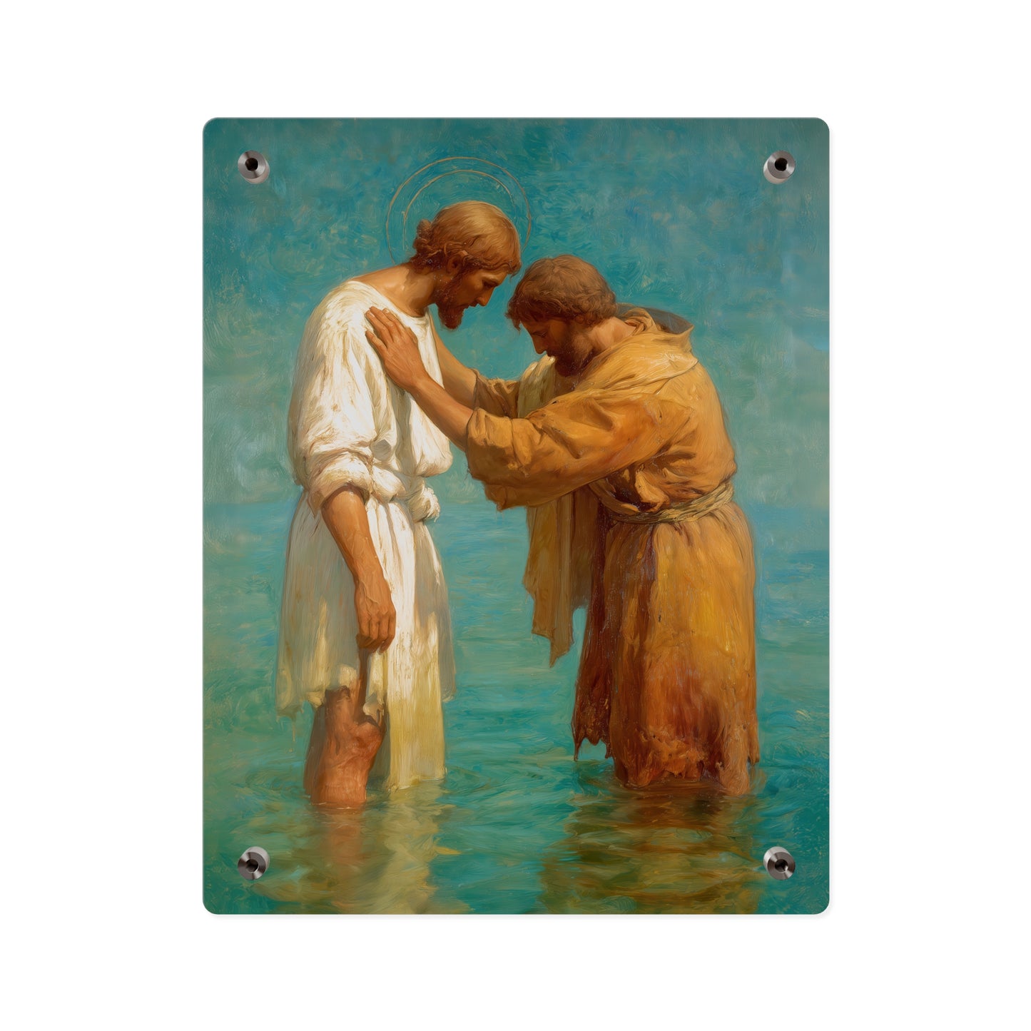 Saint John the Baptist, Servant of the Dawn Acrylic Wall Art Panel - Ready to Hang Acrylic Print - Catholic Saint Art