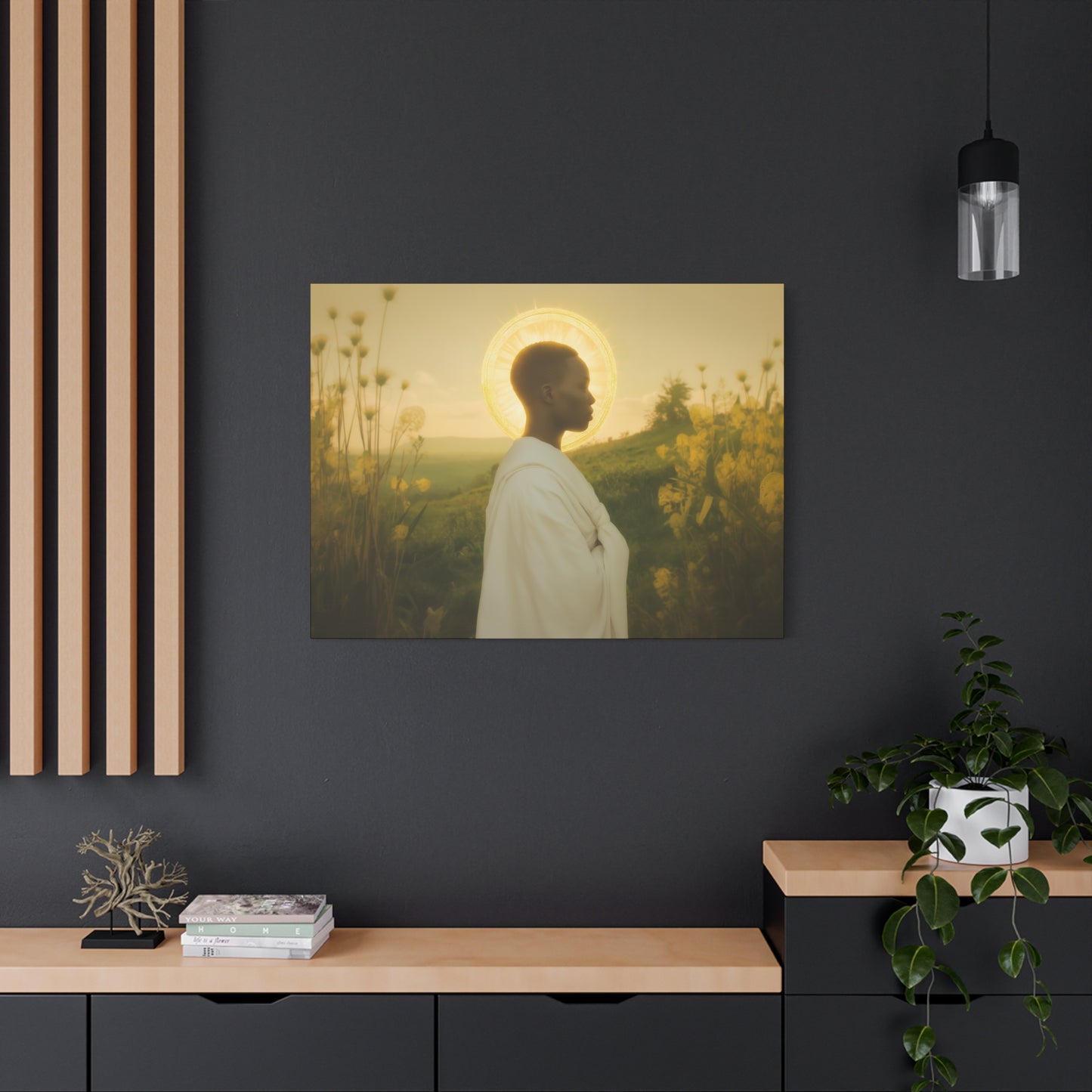 Saint Charles Lwanga -  Museum Wrapped Canvas - Sanctified Souls Print - Religious Art for your Home - Catholic Patron Saint Art