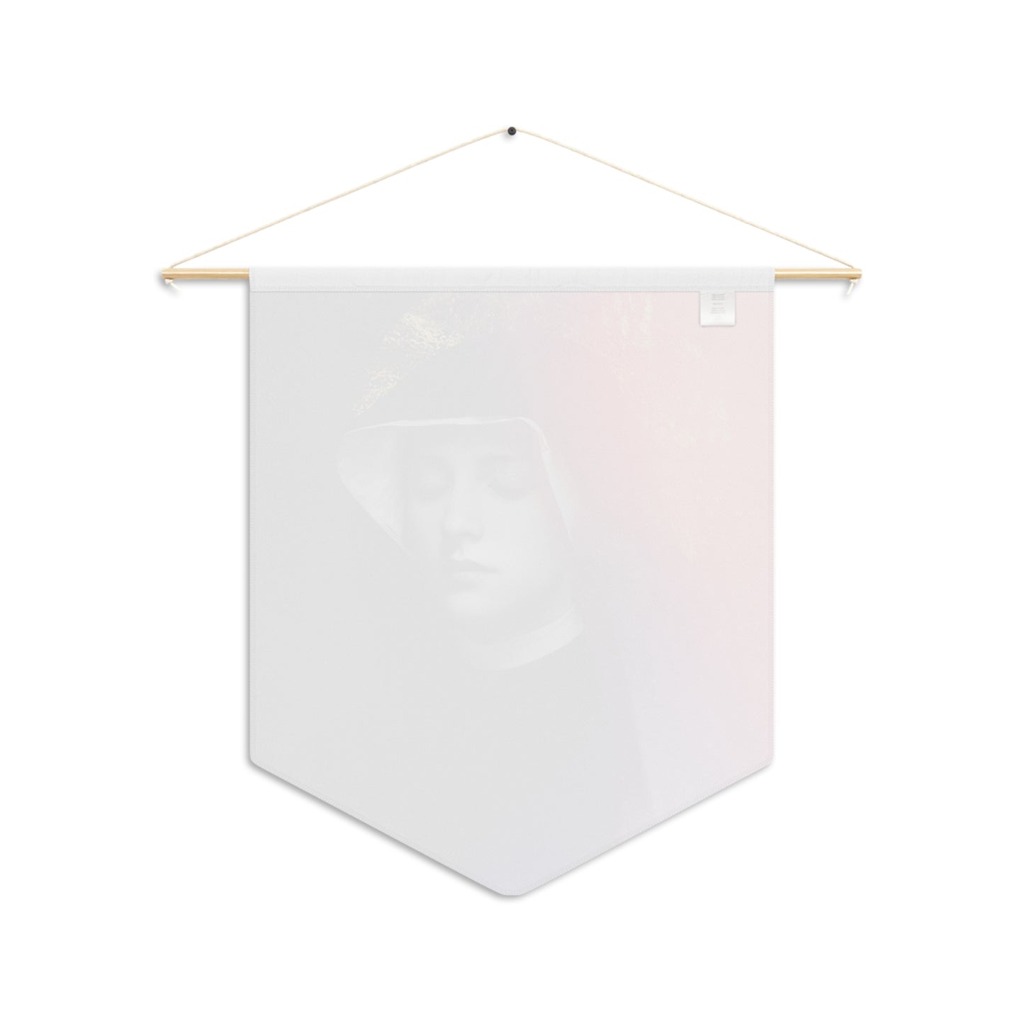 Saint Faustina Kowalska Pennant / Banner / Wall Hanging - Prayer room art - 18" x 21" - Catholic - Large Banner