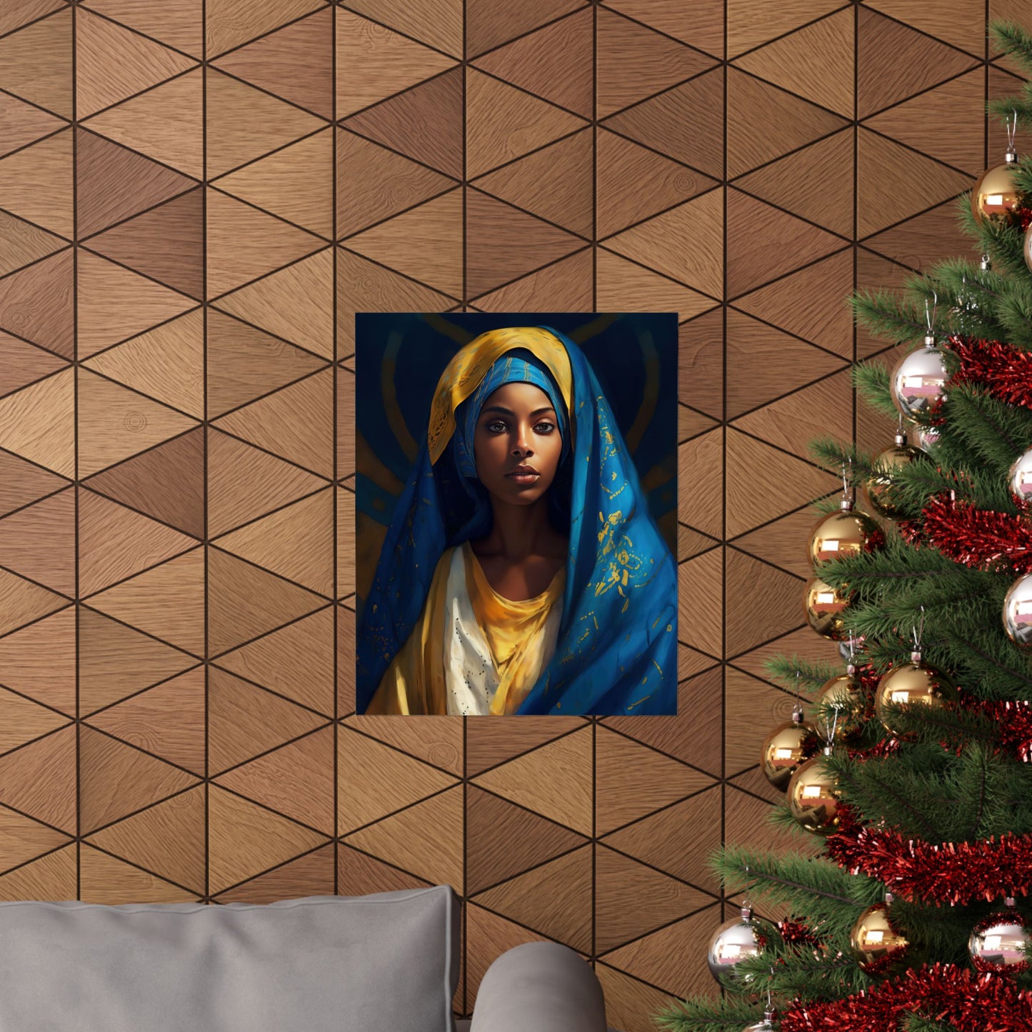 Mary The Blessed Virgin - Sanctified Souls Print - Multiple Sizes - Premium Matte Vertical Posters