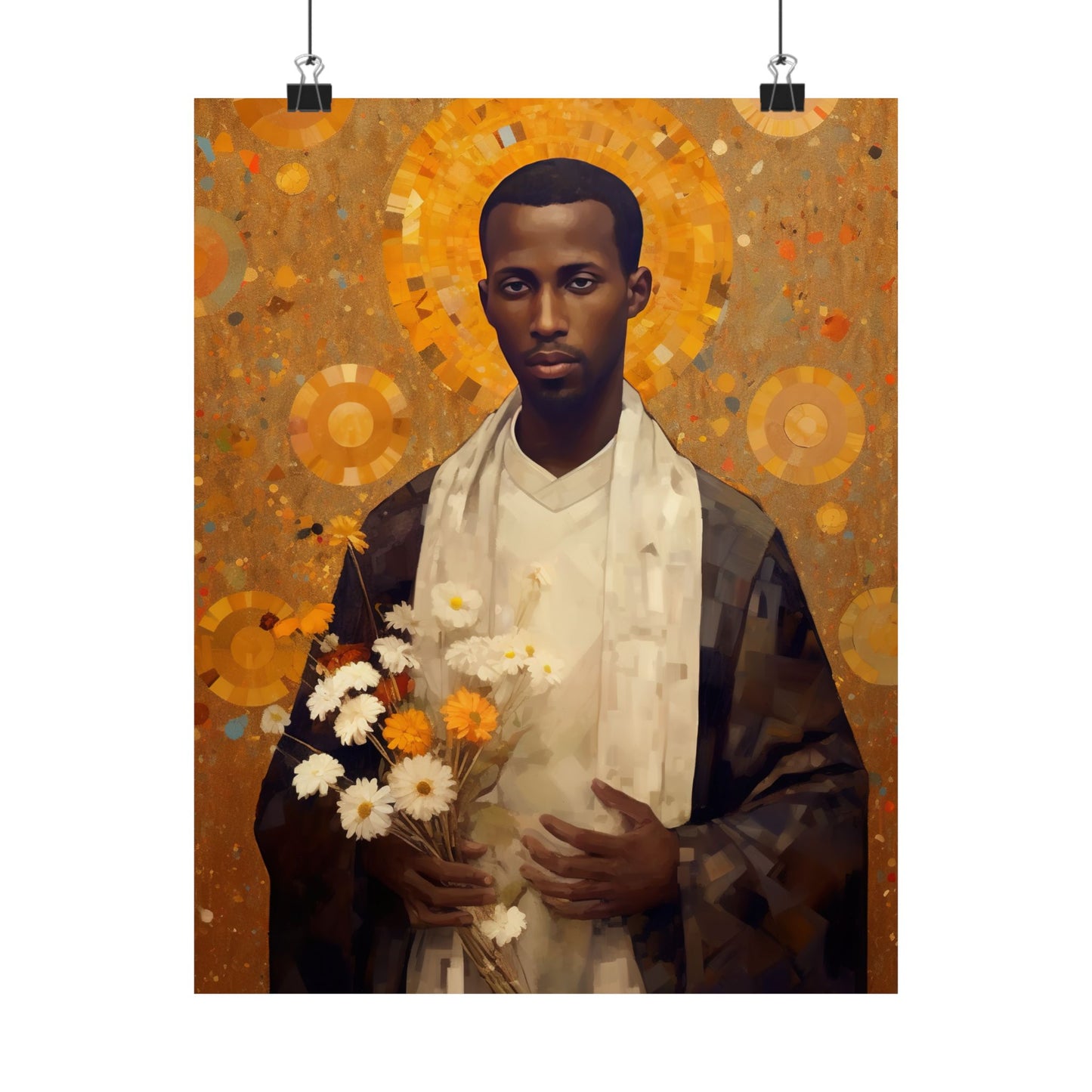 Saint Martin de Porres Print - Sanctified Souls Print - Multiple Sizes - Premium Matte Vertical Posters