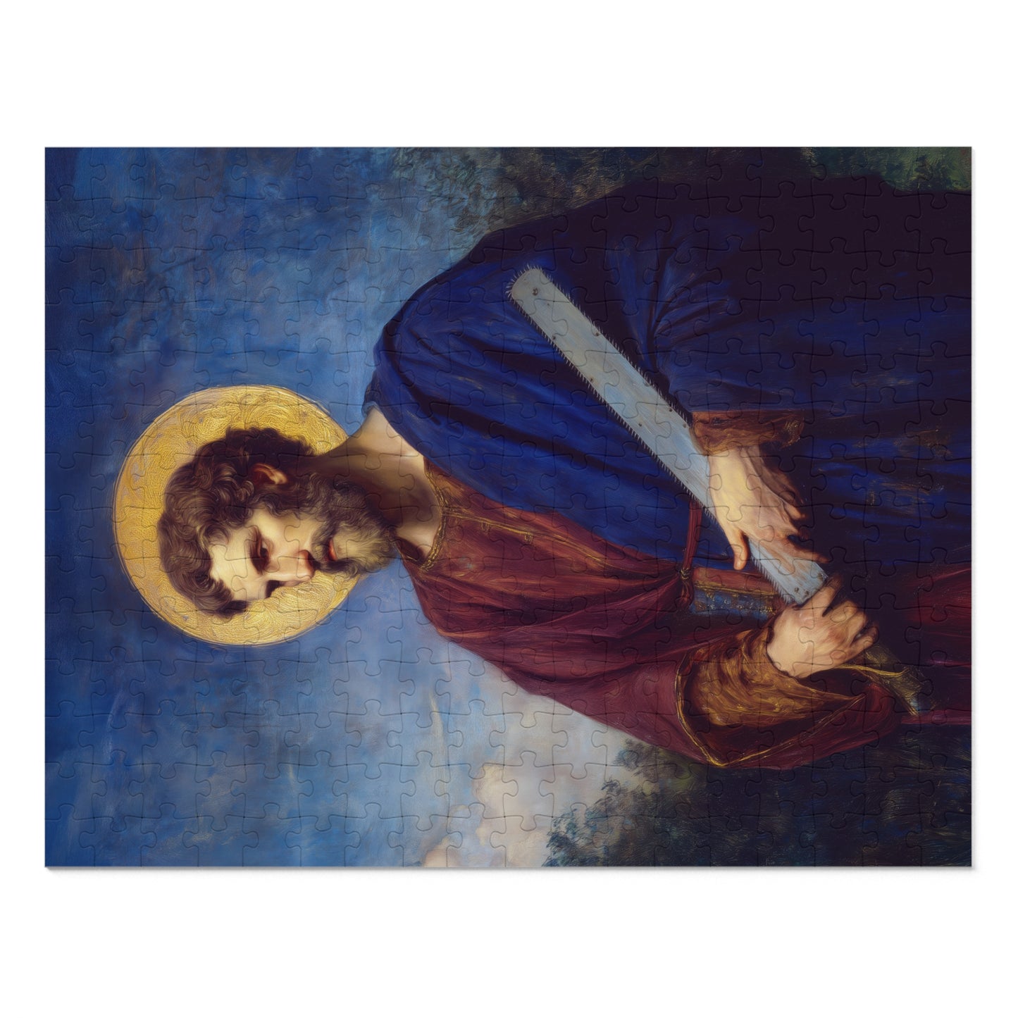 Saint Simon the Apostle - Puzzle & Keepsake Tin - Religious Jigsaw Puzzle (30, 110, 252, 500,1000-Piece)