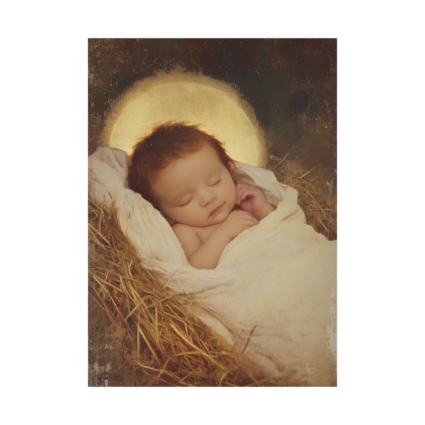 Jesus, the Newborn Light of the World - Sanctified Souls Print - Multiple Sizes - Premium Matte Vertical Posters