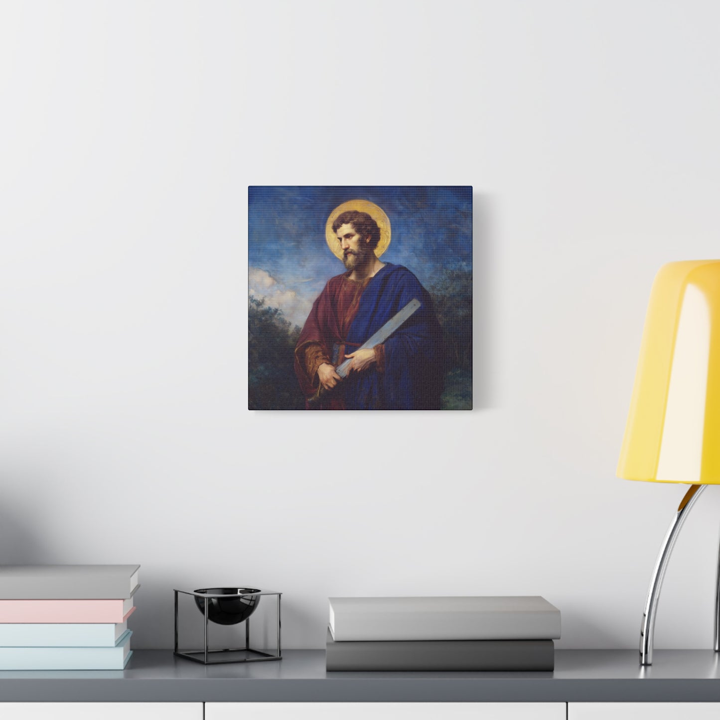 Saint Simon the Apostle  - Gallery Wrapped Canvas - Print - Religious Art for your Home - Catholic Art