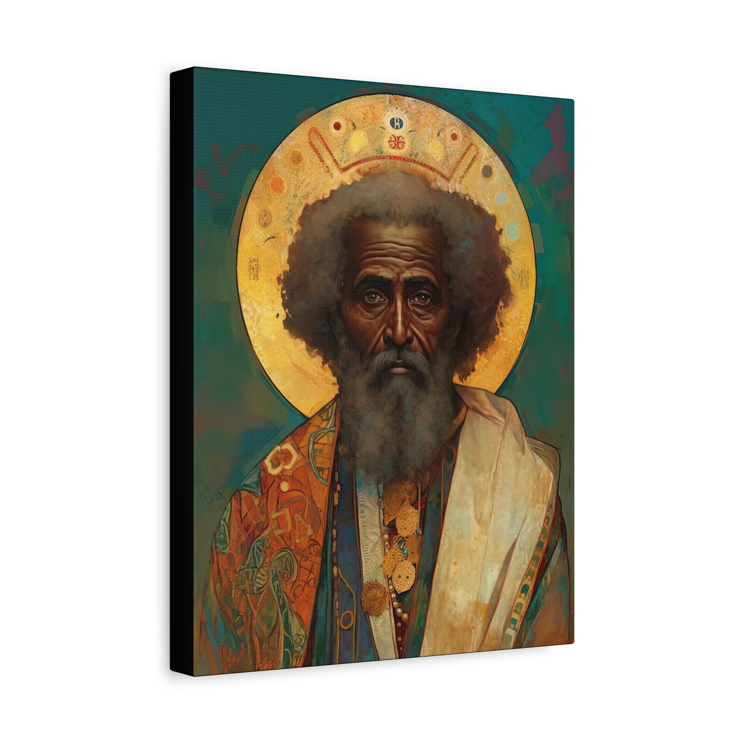 Saint Moses - Museum Wrapped Canvas - Sanctified Souls Print - Religious Art for your Home