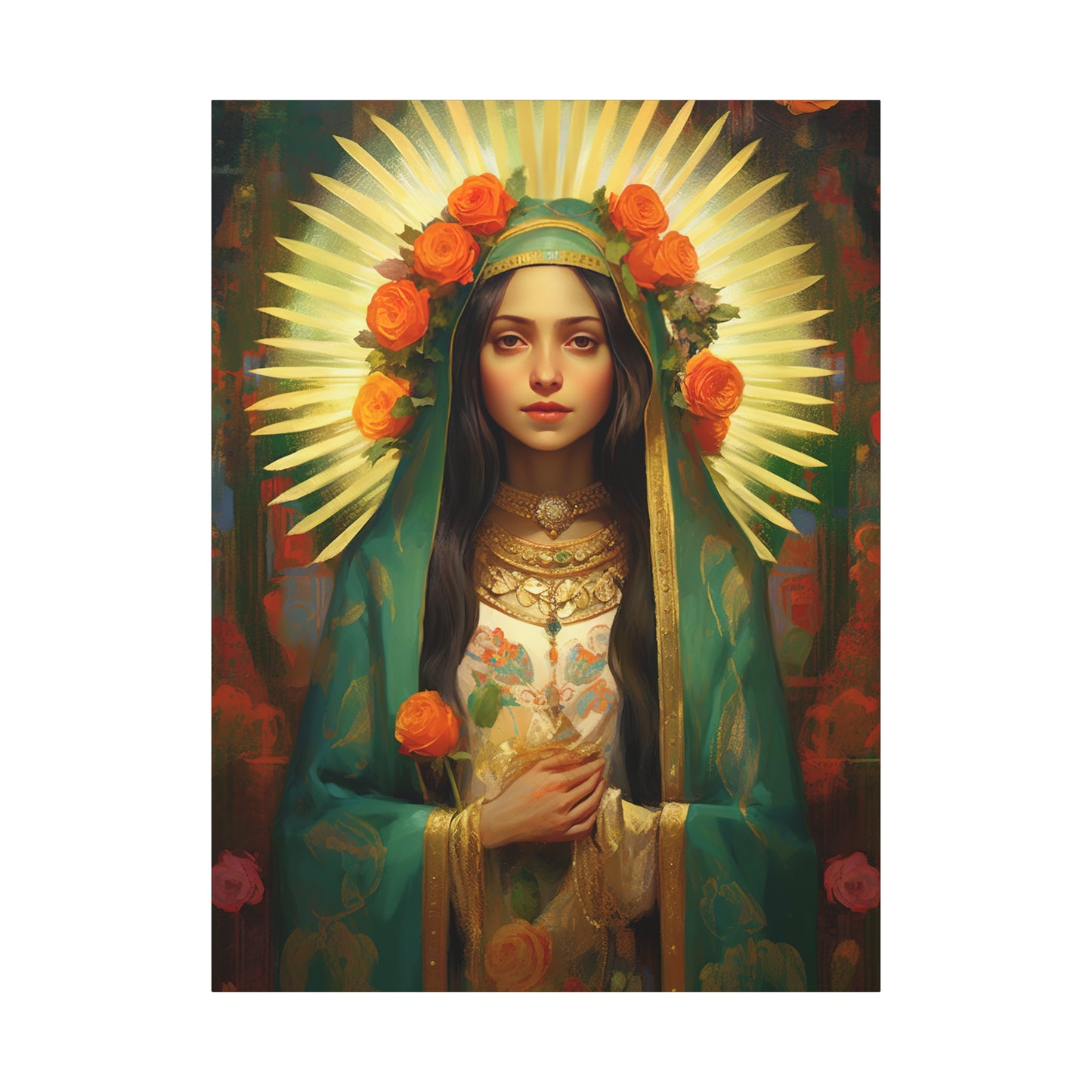 Patroness of Hope Our Lady of Guadalupe Museum Wrapped Canvas Print - Multiple Sizes - Catholic Home art