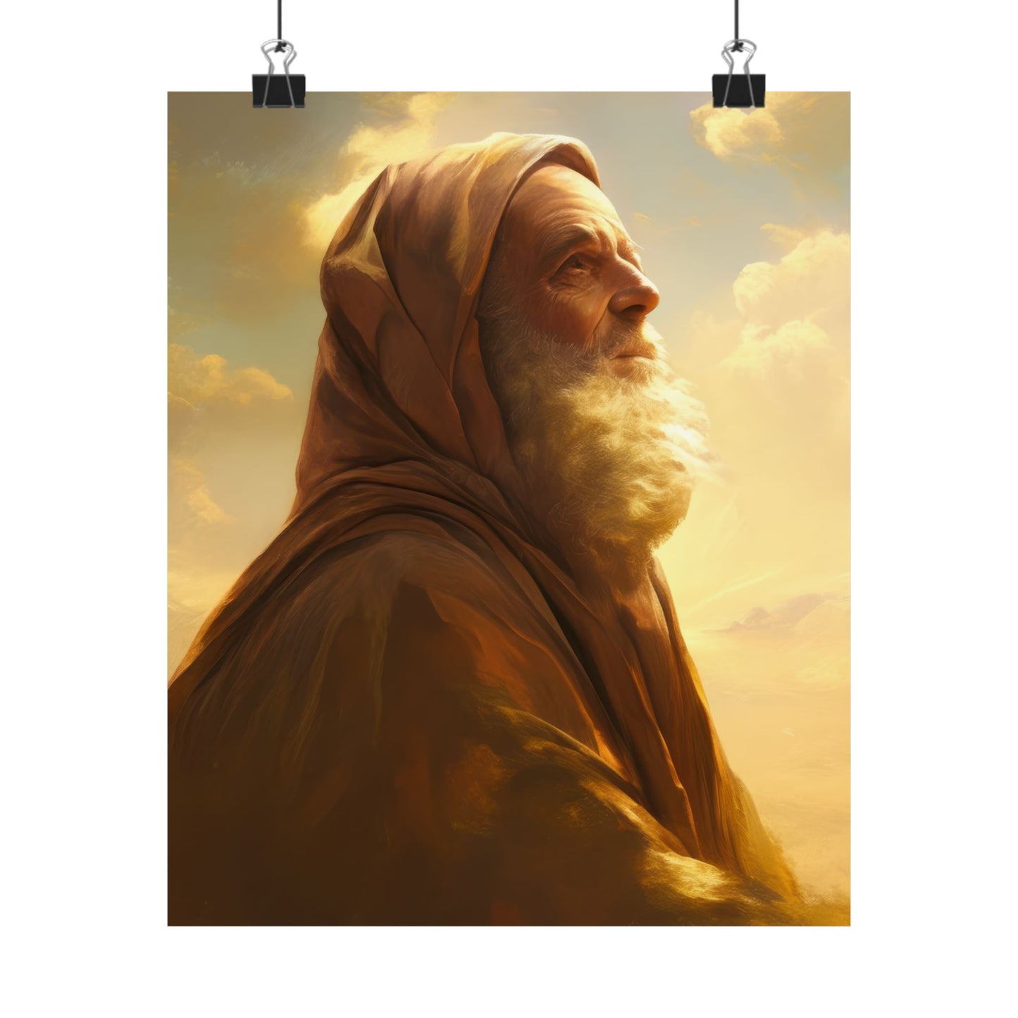 Father Abraham - Sanctified Souls Print - Multiple Sizes - Premium Posters - Catholic Art - Christian Home Decor Artwork