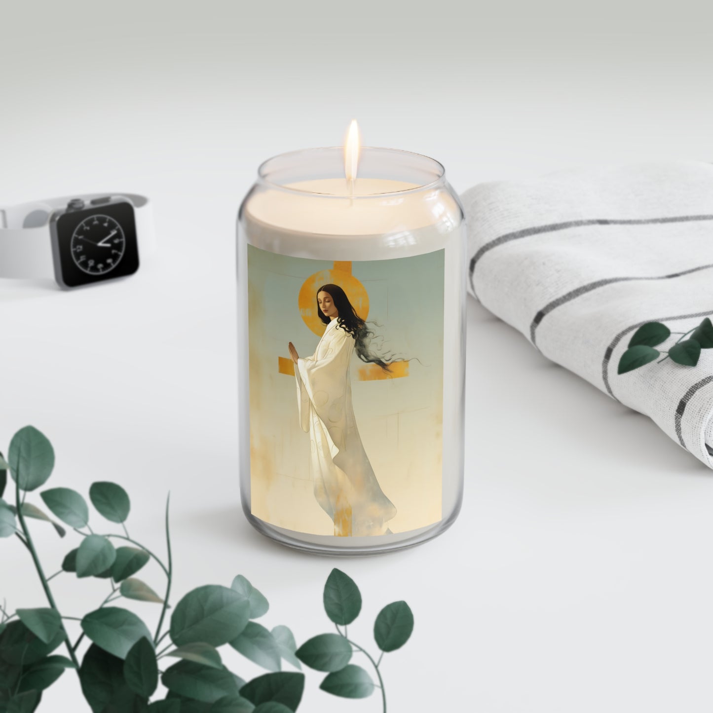 Our Lady of Akita - Mother Mary - Scented Prayer Candle, 13.75oz - Tall Size - Religious Prayer Candle