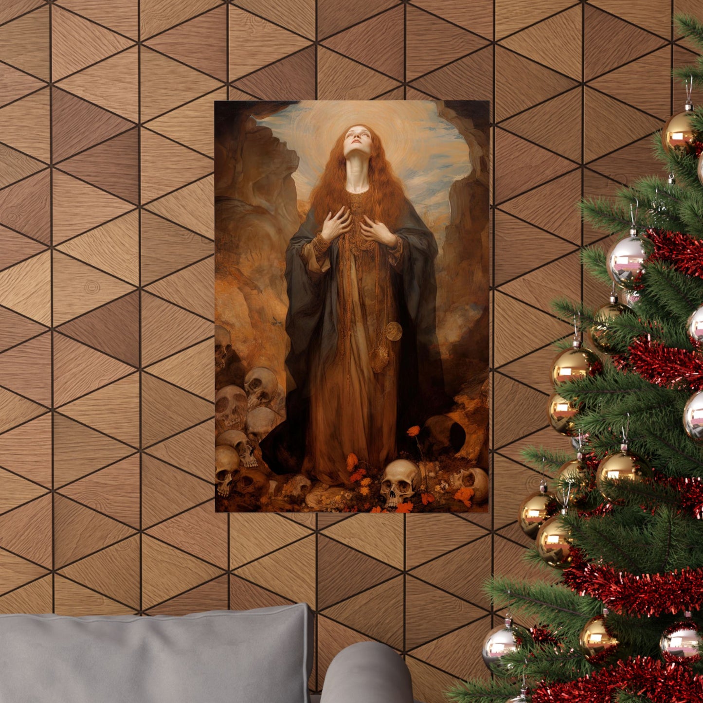 Saint Rosalia - Sanctified Souls Print - Multiple Sizes - Premium Matte Vertical Posters
