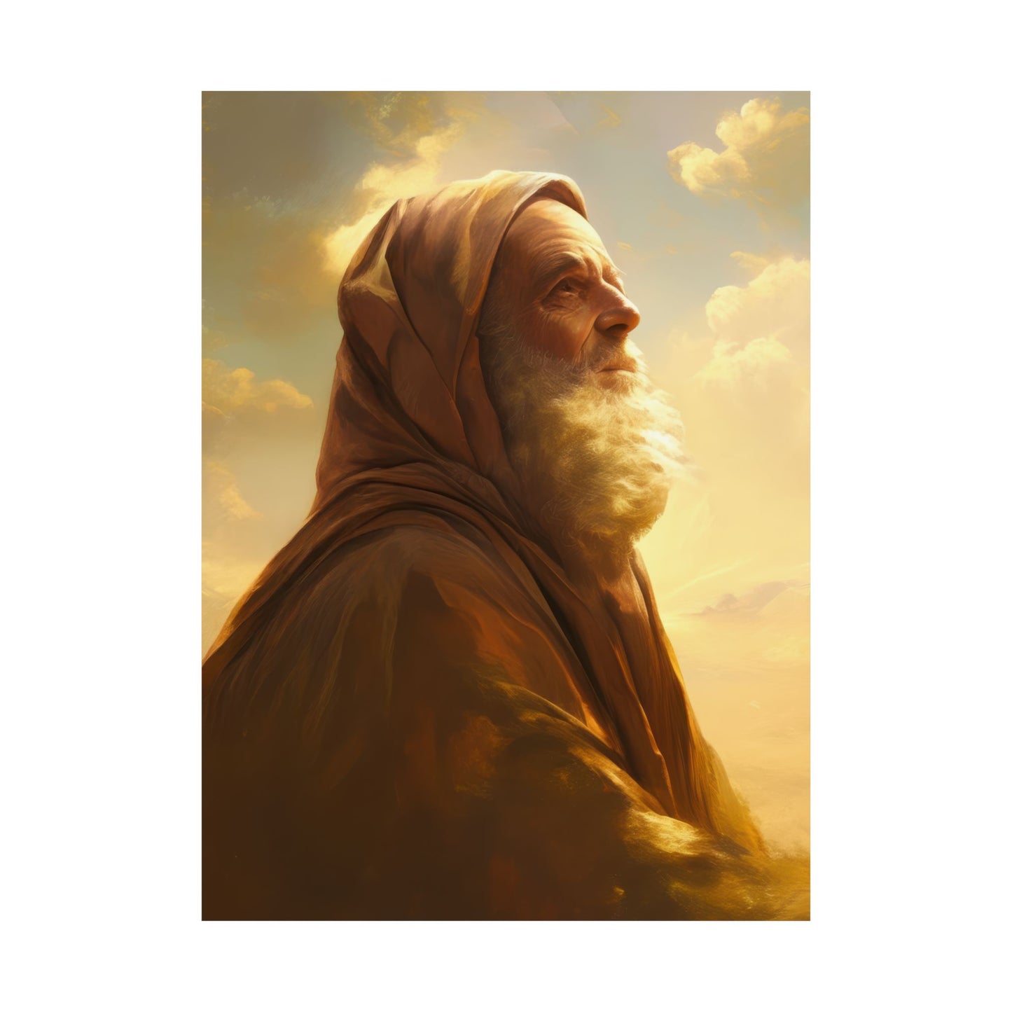 Father Abraham - Sanctified Souls Print - Multiple Sizes - Premium Posters - Catholic Art - Christian Home Decor Artwork