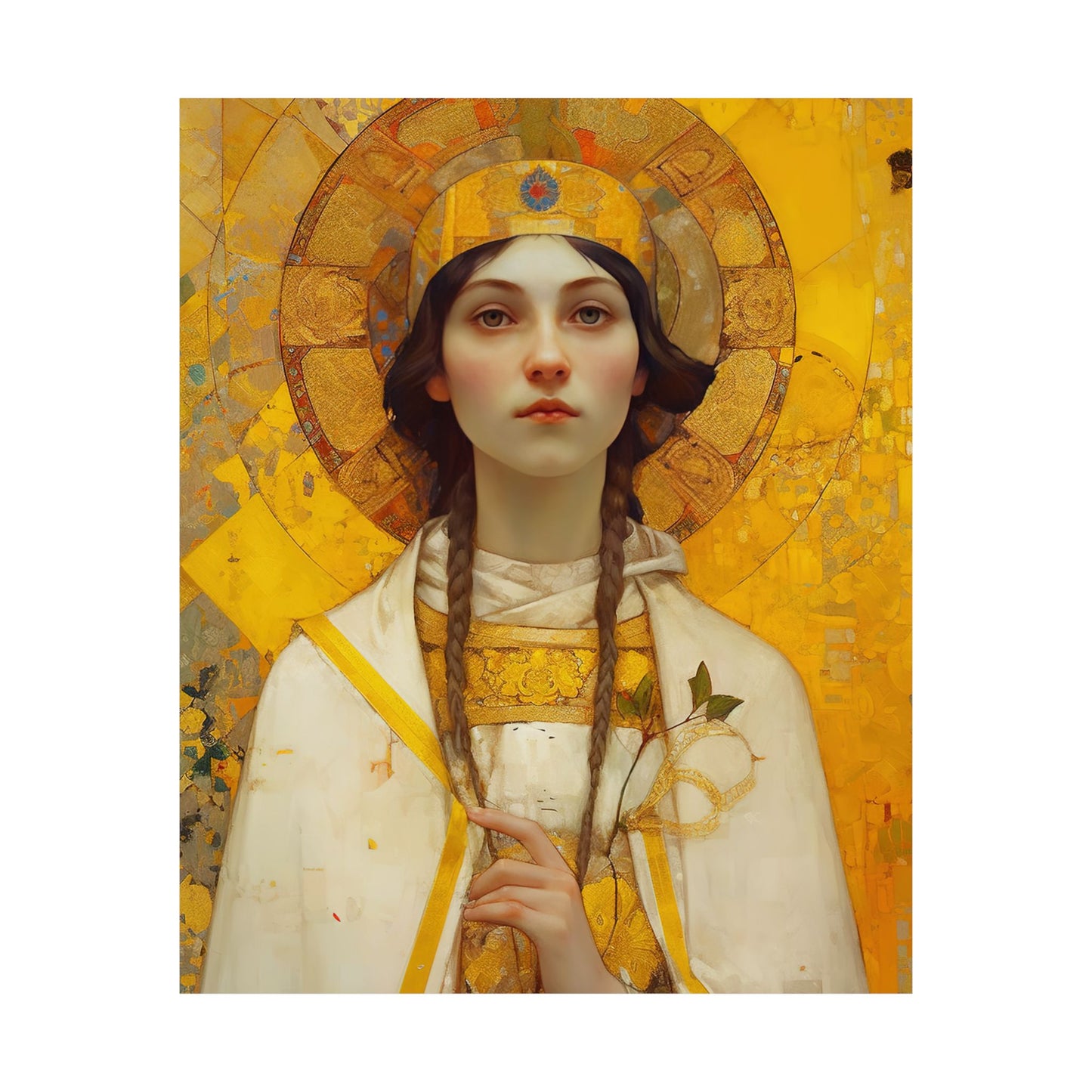Saint Agatha Print - Sanctified Souls Print - Multiple Sizes - Premium Matte Vertical Posters - Patron Saint of Nurses