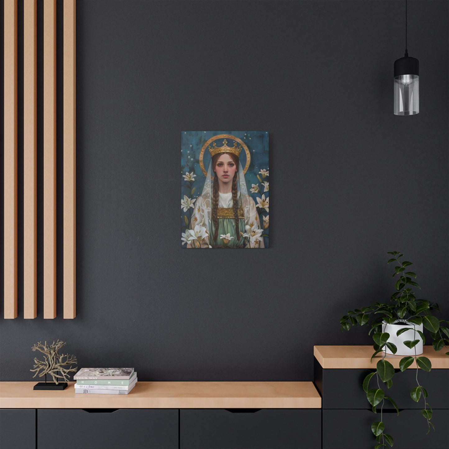 Saint Isabel of France - Museum Wrapped Canvas - Sanctified Souls Print - Religious Art - Catholic Saint