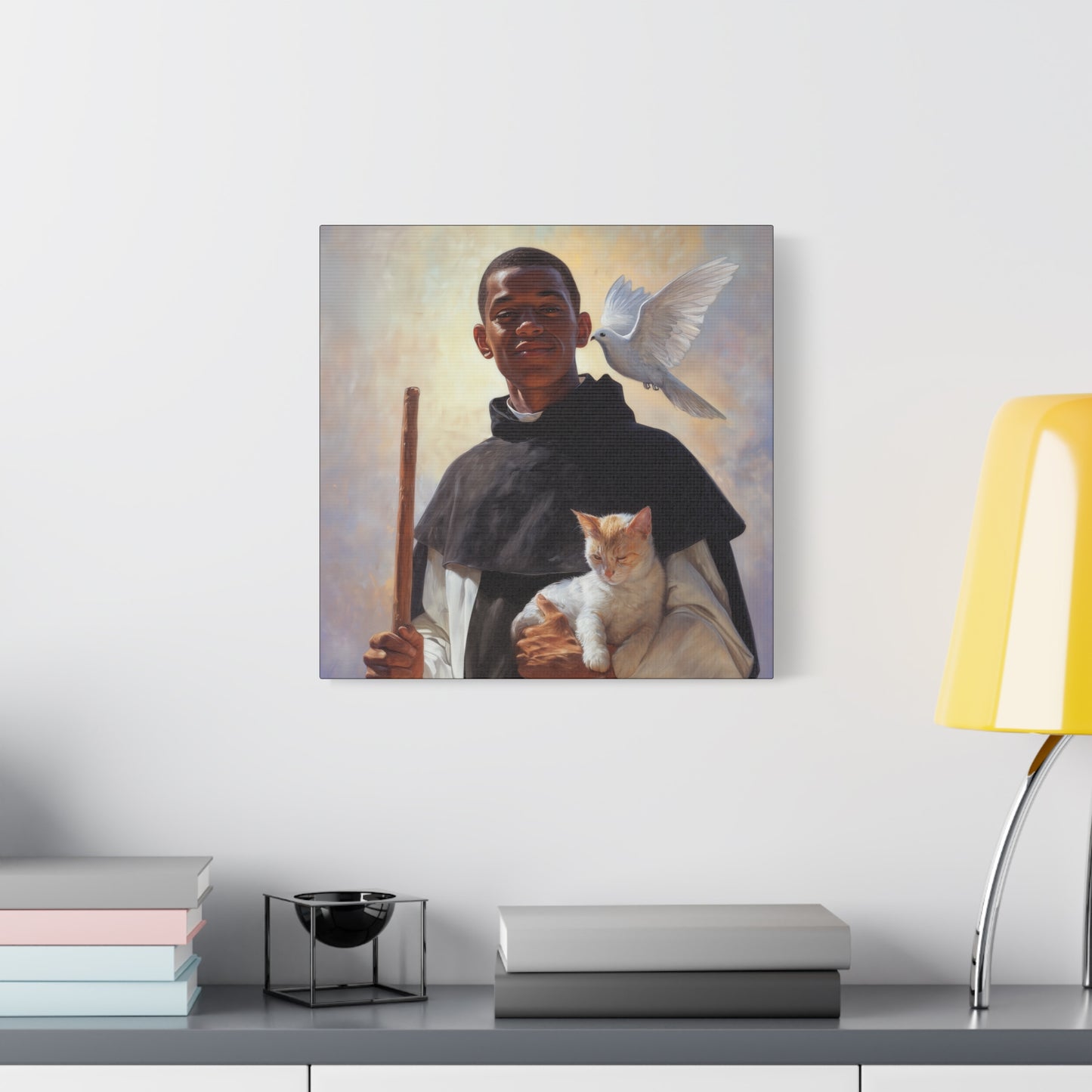 Saint Martin de Porres - Gallery Wrapped Canvas - Print - Religious Art for your Home - Catholic Art