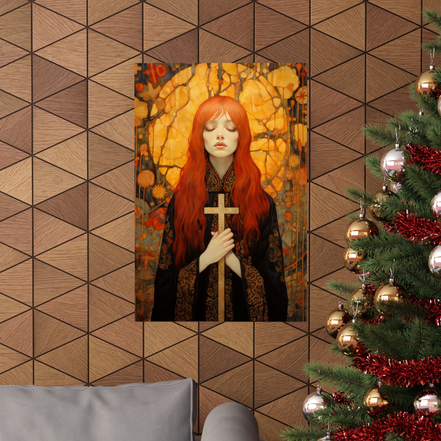 Saint Mary Magdalene - Inner Light and Peace Print - Sanctified Souls Print - Multiple Sizes - Premium Matte Vertical Posters