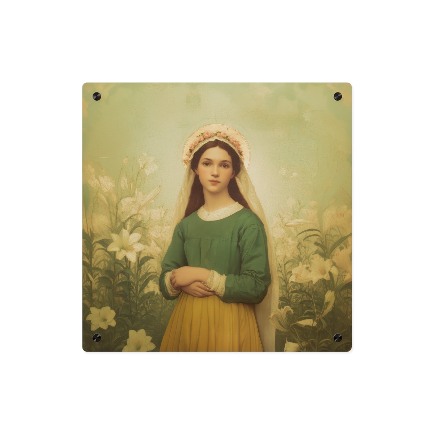 Saint Maria Goretti Wall Art Panel - Ready to Hang Acrylic Print - Catholic Saint Art - Patron Saint Print - No Frame needed