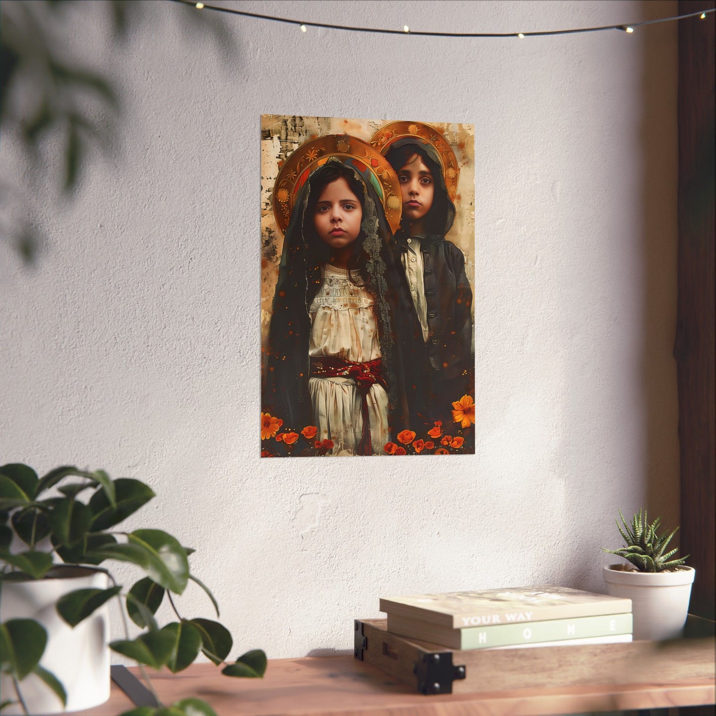 Saints Jacinta and Francisco Marto - Sanctified Souls Print - Multiple Sizes - Premium Matte Vertical Posters