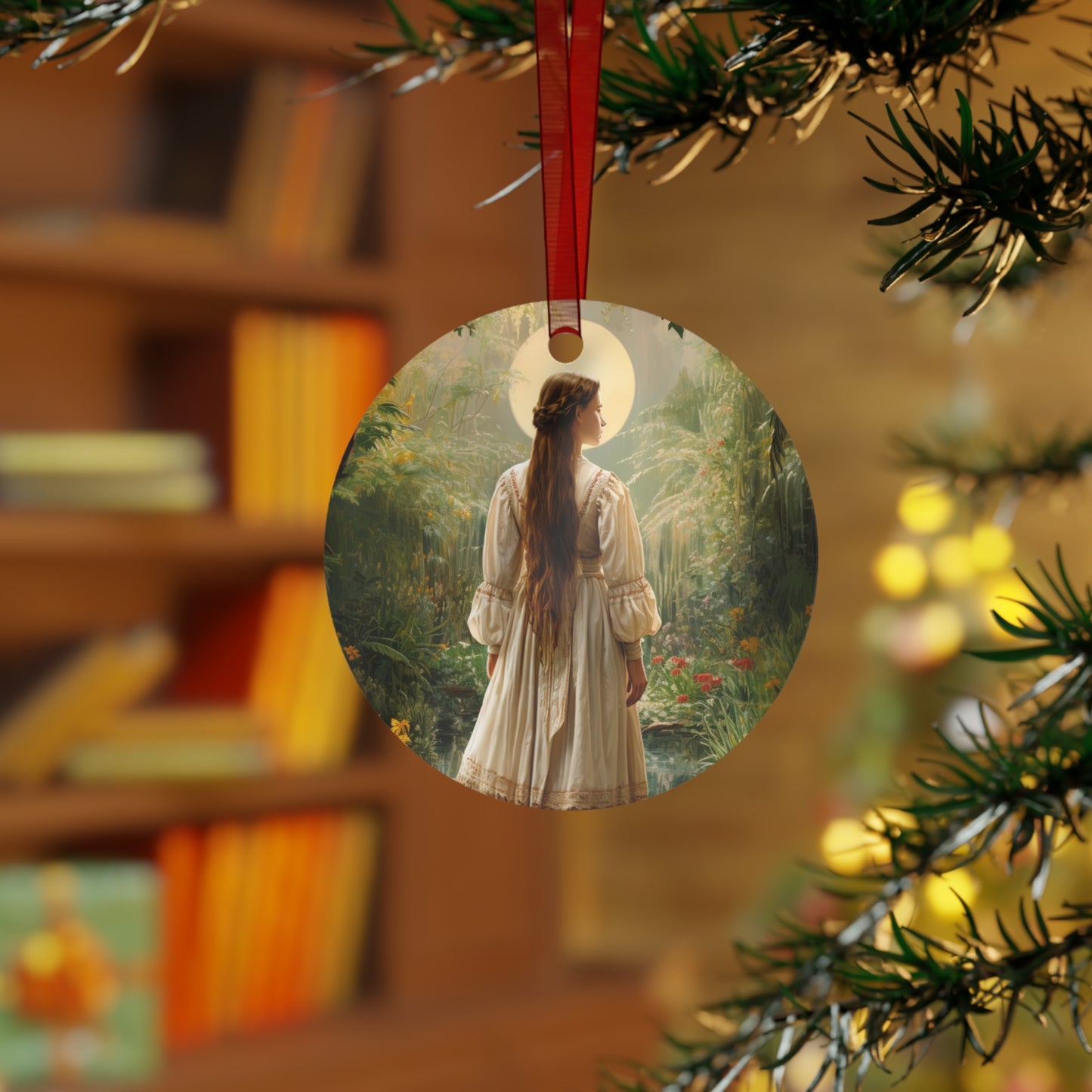 Saint Narcisa de Jesús Martillo Moran Metal Ornament - Religious Holiday Christmas Ornament and Keepsake - Double sided