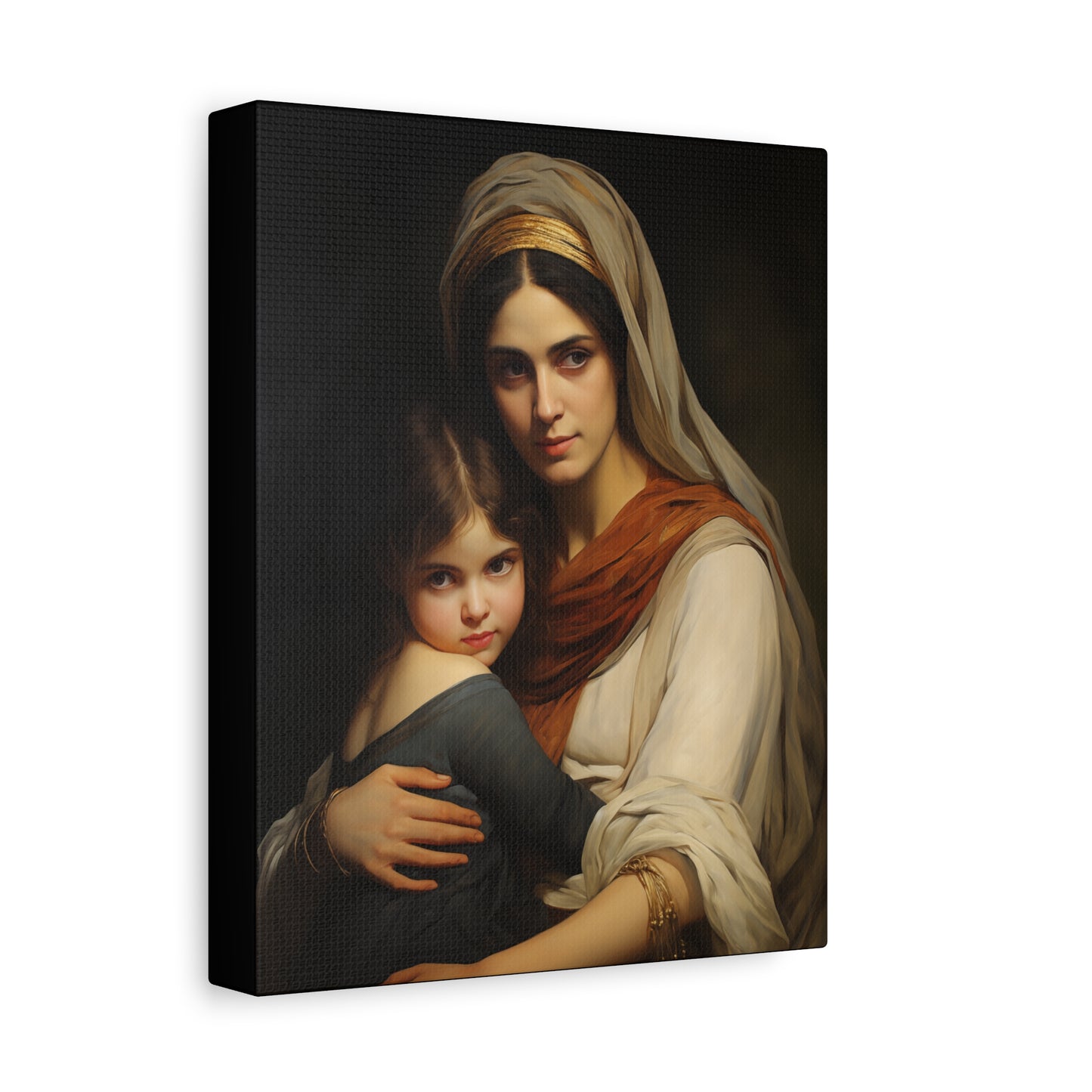 Saint Anne mother of Mary the Blessed Virgin - Museum Wrapped Canvas - Sanctified Souls Print - Religious Art for your Home