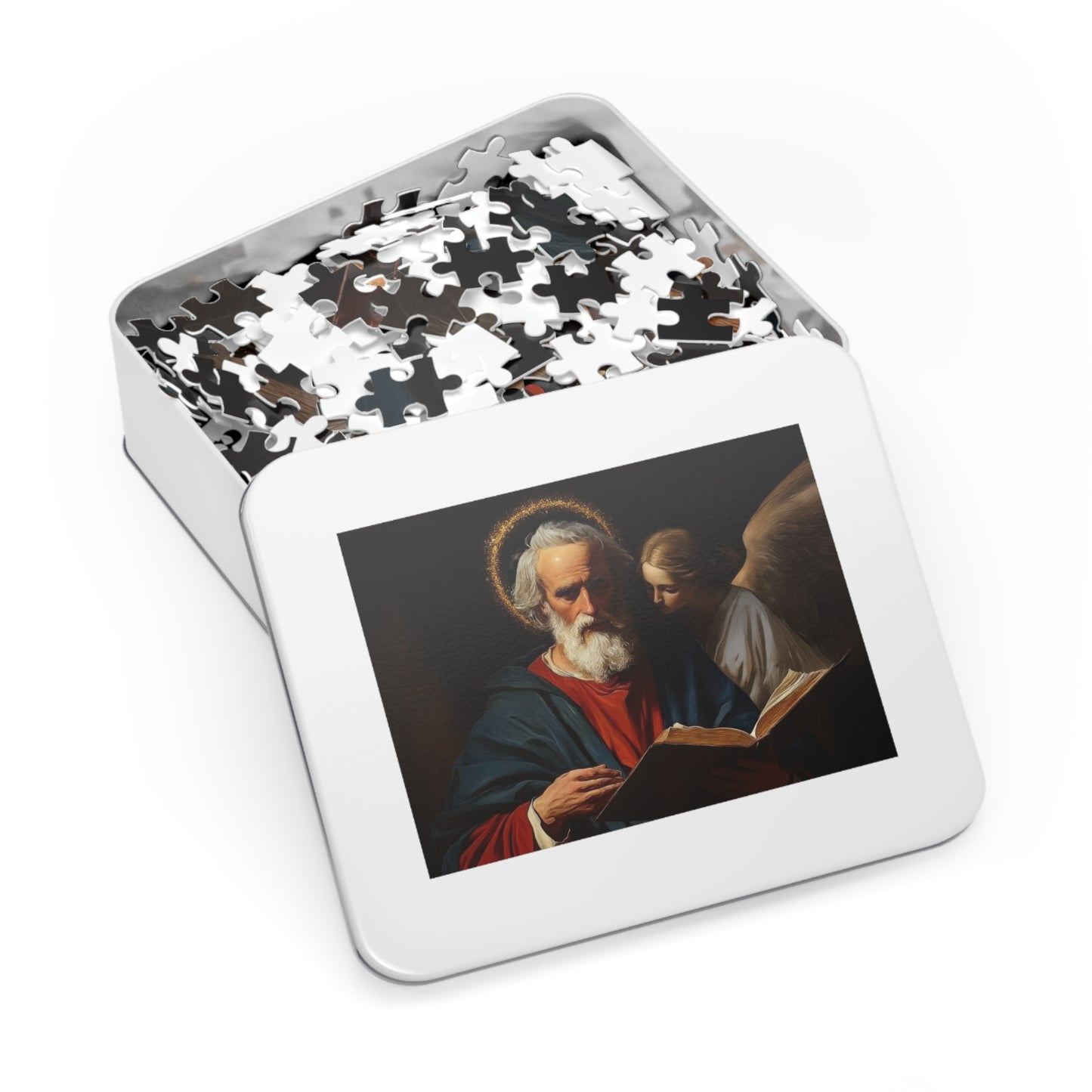 Saint Matthew the Apostle - Puzzle and Keepsake Tin - Religious Jigsaw Puzzle (30, 110, 252, 500,1000-Piece) - Religious Puzzle