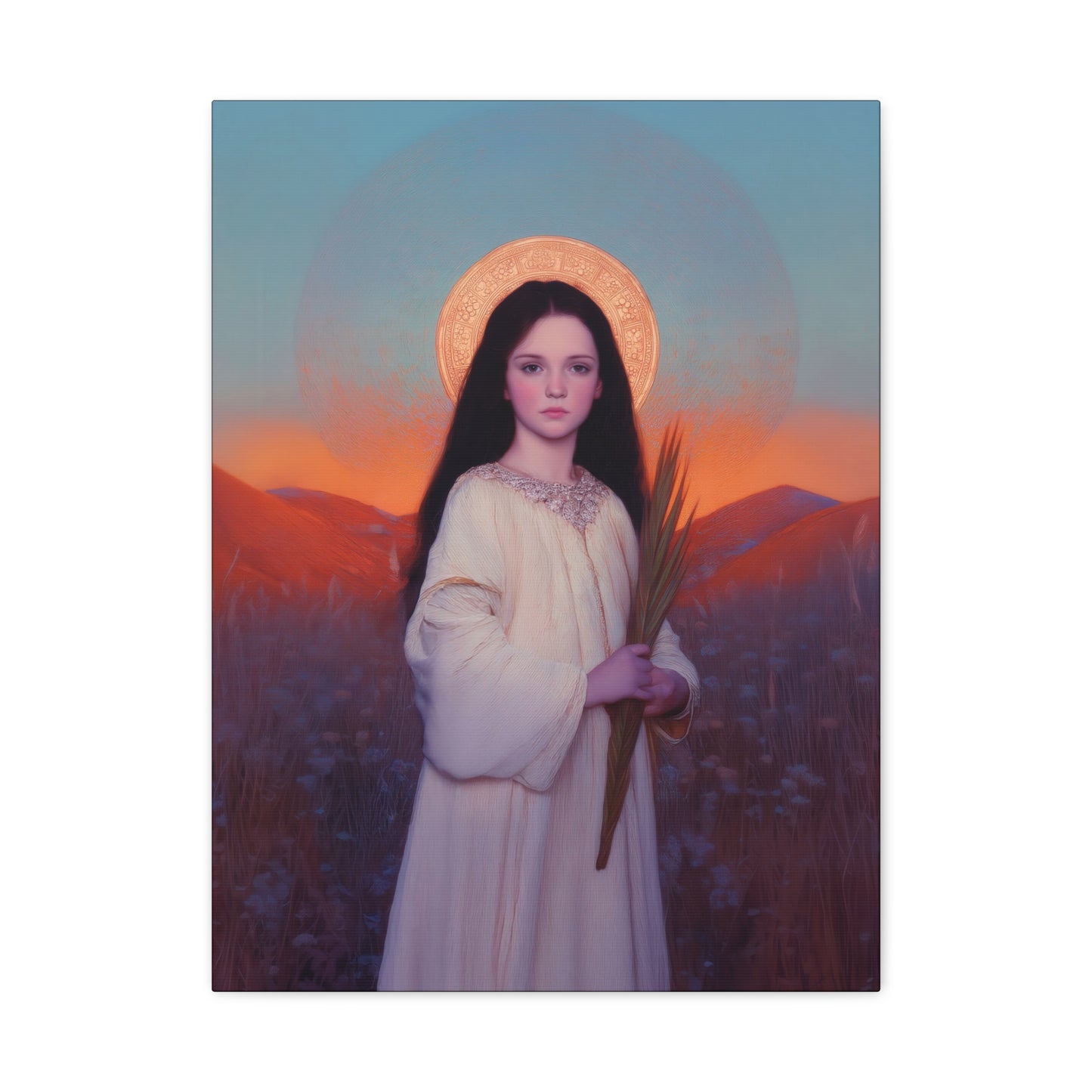 Saint Hope - Multiple Sizes - Catholic Home art - Museum Wrapped Canvas - Sanctified Souls Print - Martyr Saint