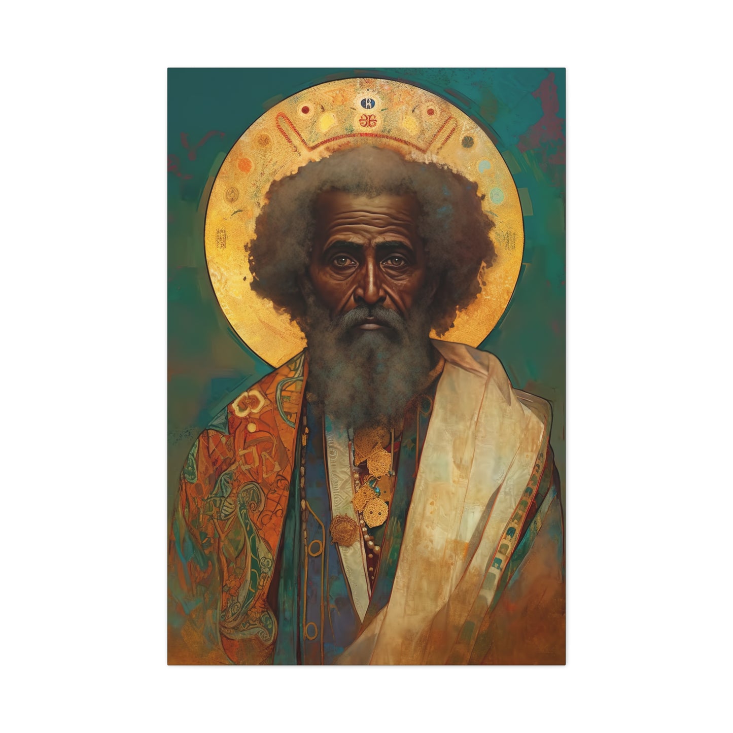 Saint Moses - Museum Wrapped Canvas - Sanctified Souls Print - Religious Art for your Home