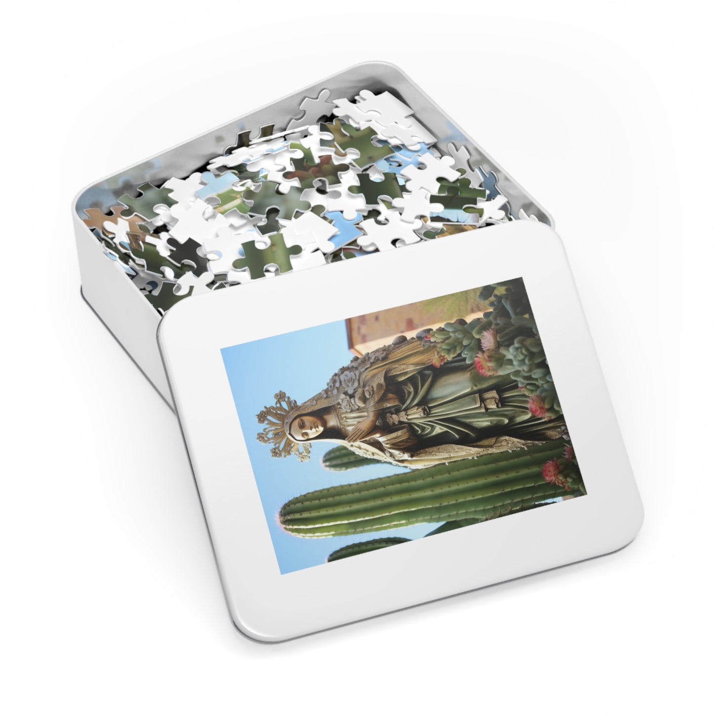 Our Lady of Guadalupe - Puzzle and Keepsake Tin - Religious Jigsaw Puzzle (30, 110, 252, 500,1000-Piece) - Religious Puzzle