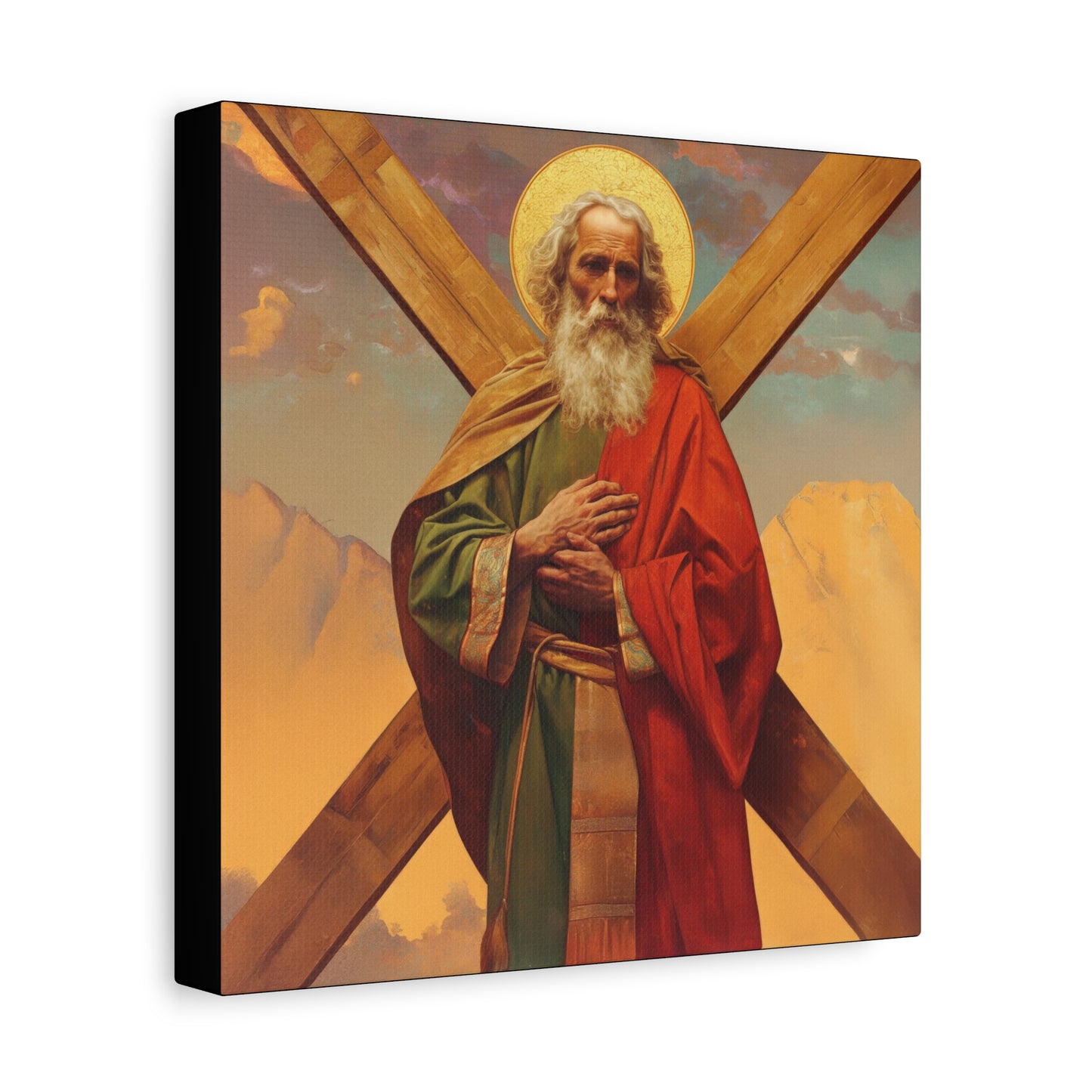 Saint Andrew the Apostle - Gallery Wrapped Canvas - Print - Religious Art for your Home - Catholic