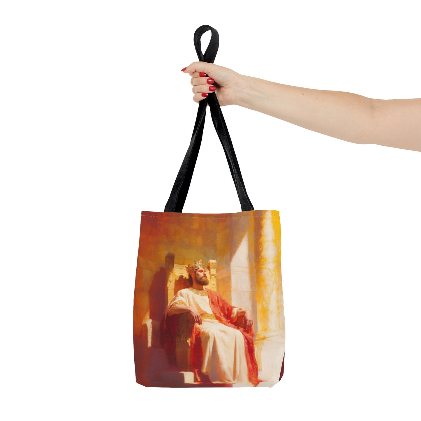 King Solomon: Keeper of God's Understanding - Tote Bag - Large Medium Small Faith Art Bag - Catholic Faith Purse
