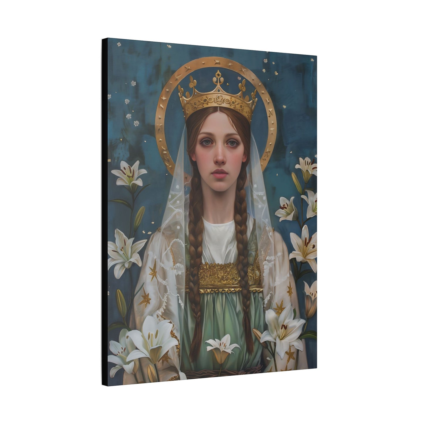 Saint Isabel of France - Museum Wrapped Canvas - Sanctified Souls Print - Religious Art - Catholic Saint