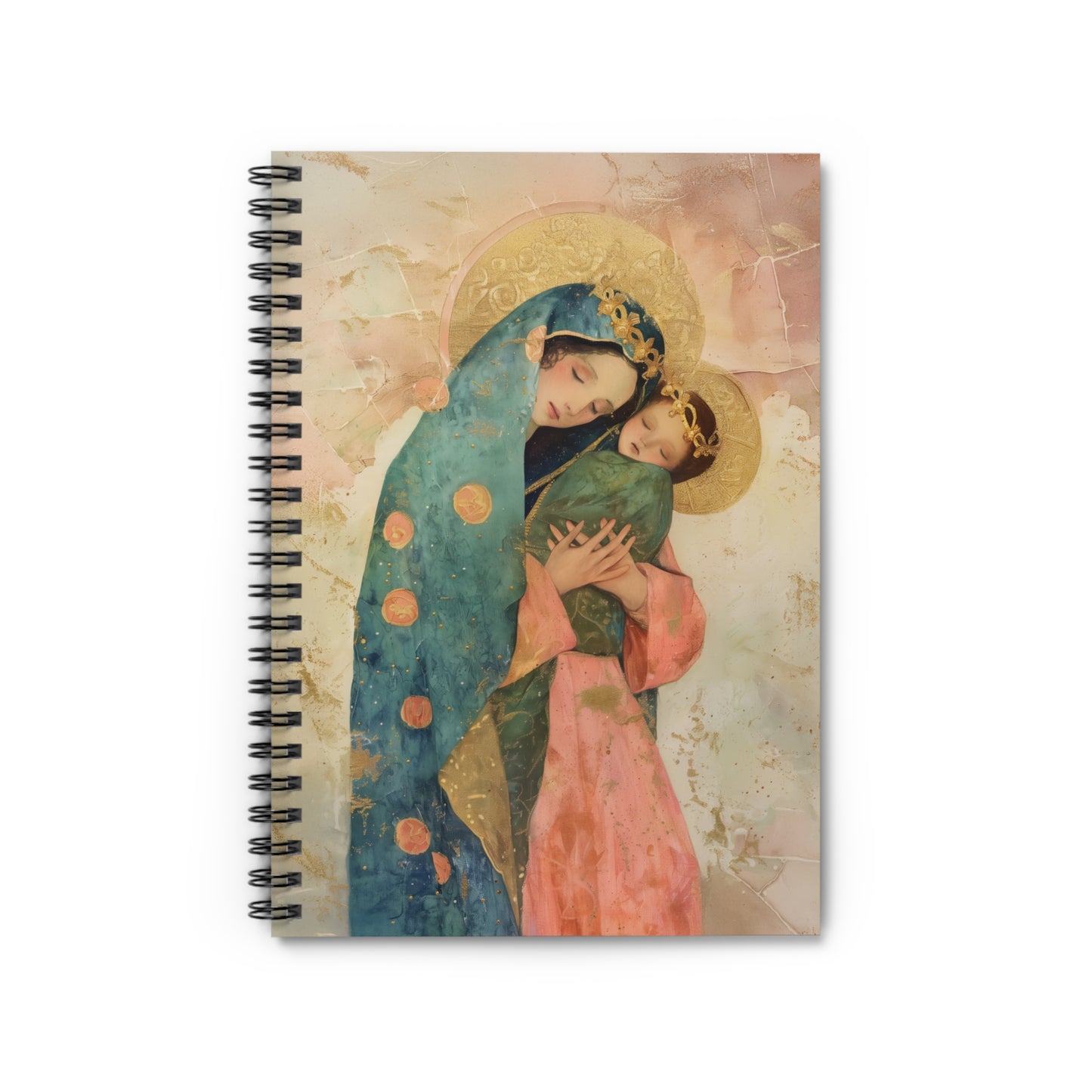 The Sweet Advocate of Souls - Mary, Help of Christians - Sanctified Souls Art - Religious Based Notebook - Spiral Notebook - Ruled Line