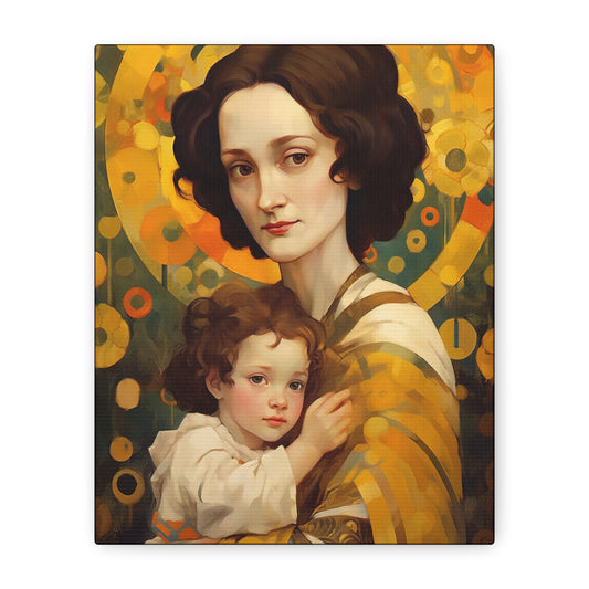 Saint Gianna Beretta Molla  - Gallery Wrapped Canvas - Sanctified Souls Print - Religious Art for your Home