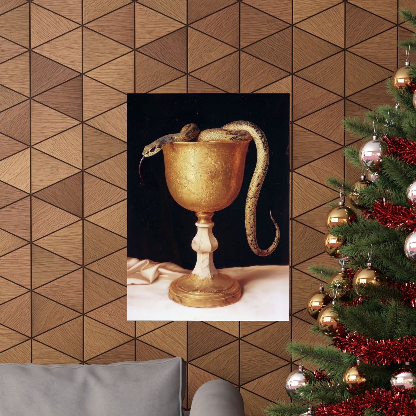 Saint John's Chalice - Sanctified Souls Print - Multiple Sizes - Premium Matte Vertical Posters
