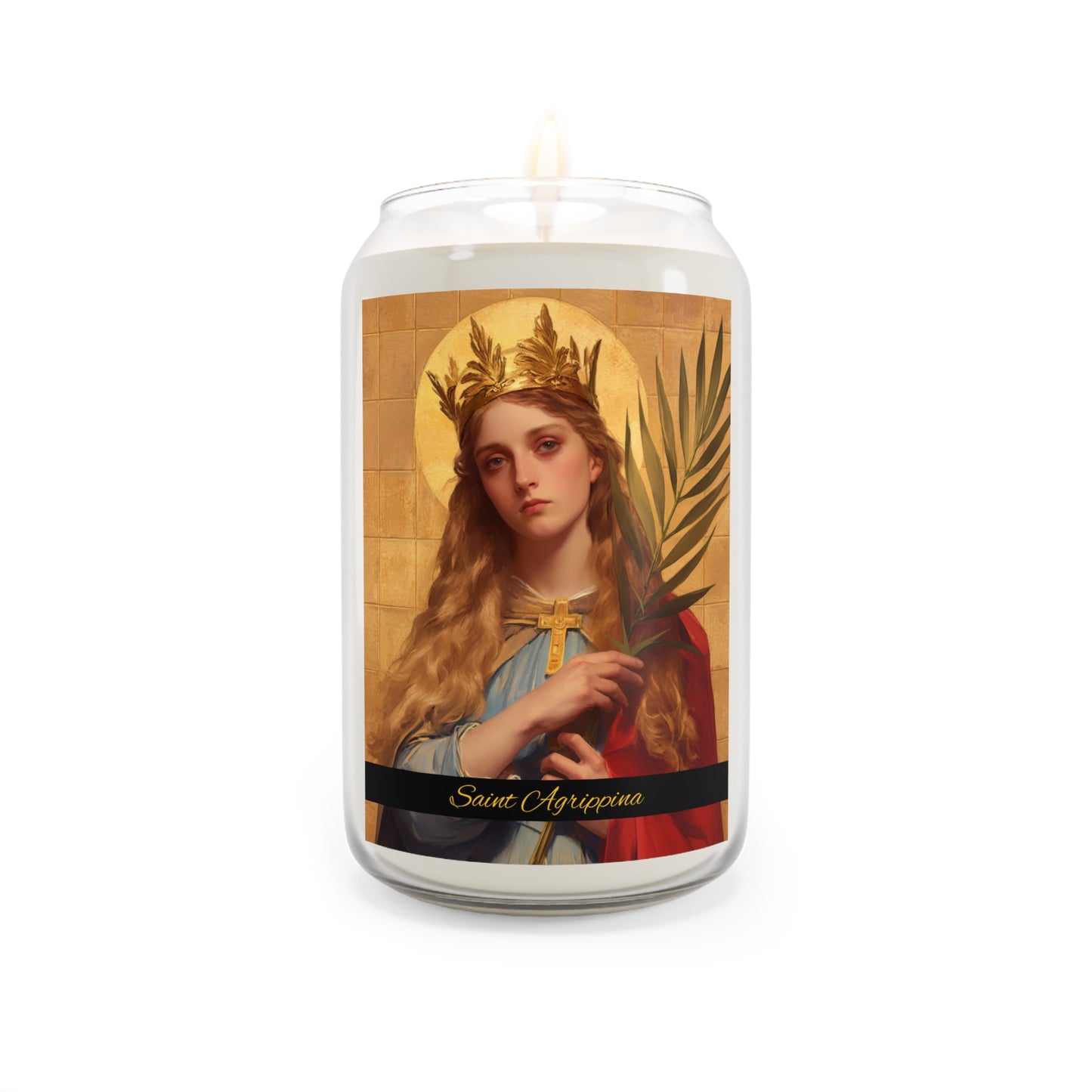 Saint Agrippina - Scented Prayer Candle, 13.75oz - Tall Size - Religious Prayer Candle - Desert Mother Saint