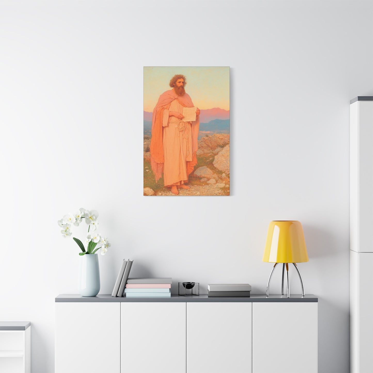 Obadiah - Keeper of the Lord's Warning and Mercy - Gallery Wrapped Canvas - Print - Religious Art for your Home - Catholic Art