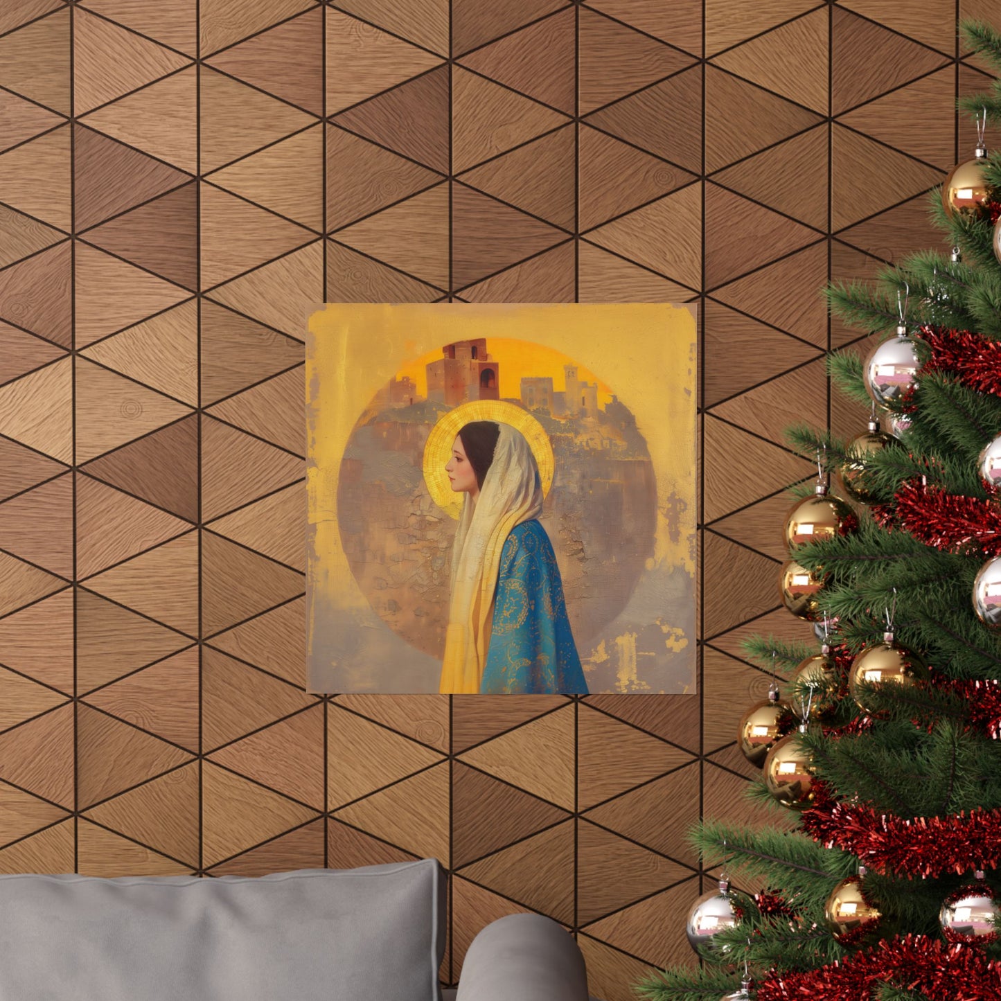 Mary of Nazareth - Mother Mary - Marian Title - Virgin Mary - Sanctified Souls Print - Multiple Sizes - Premium Matte Vertical Posters