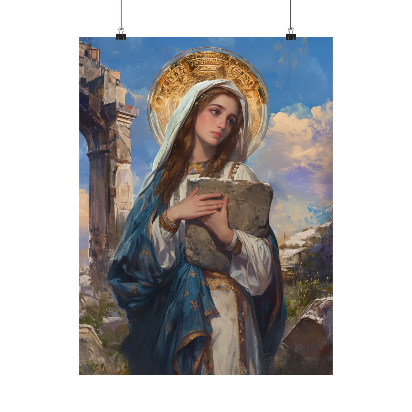 Saint Euphrasia of Constantinople Print - Sanctified Souls Print - Multiple Sizes - Premium Matte Vertical Posters