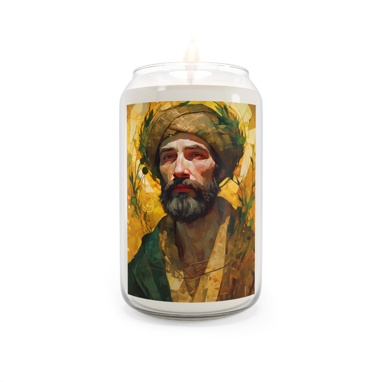 Saint Isidore the Farmer - Scented Prayer Candle, 13.75oz - Tall Size - Religious Prayer Candle - Catholic Art