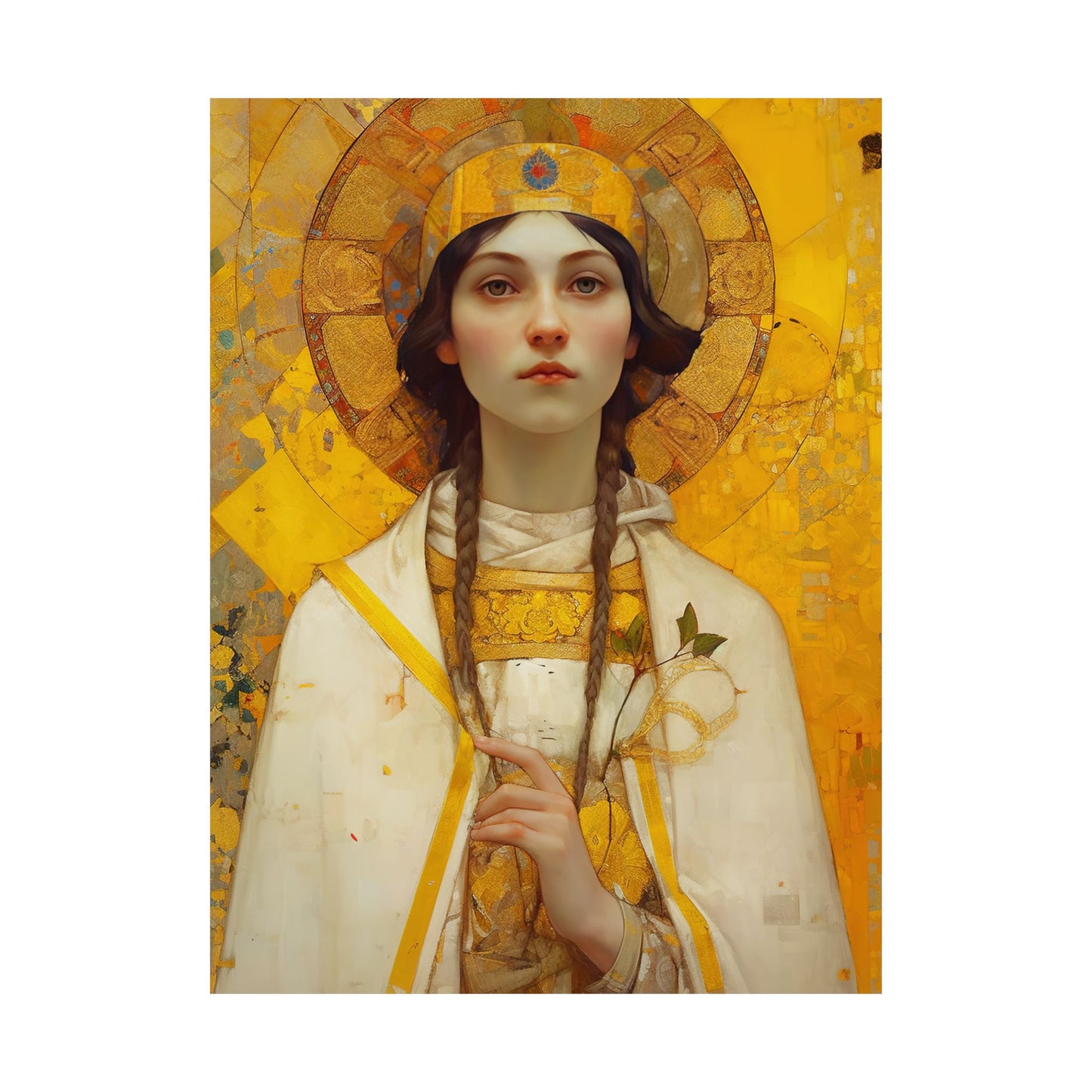 Saint Agatha Print - Sanctified Souls Print - Multiple Sizes - Premium Matte Vertical Posters - Patron Saint of Nurses