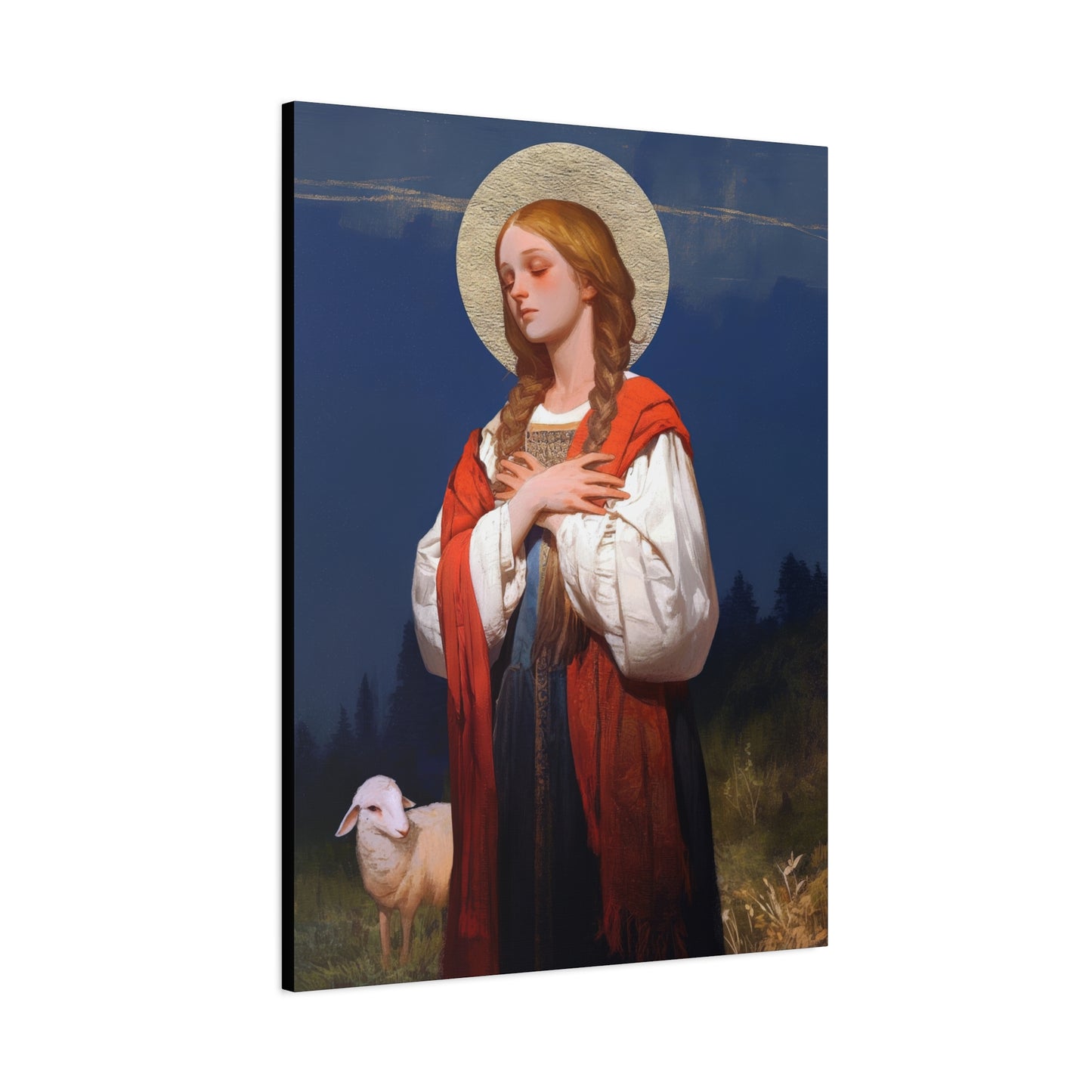 Saint Genevieve - Gallery Wrapped Canvas - Print - Religious Art for your Home - Catholic Art