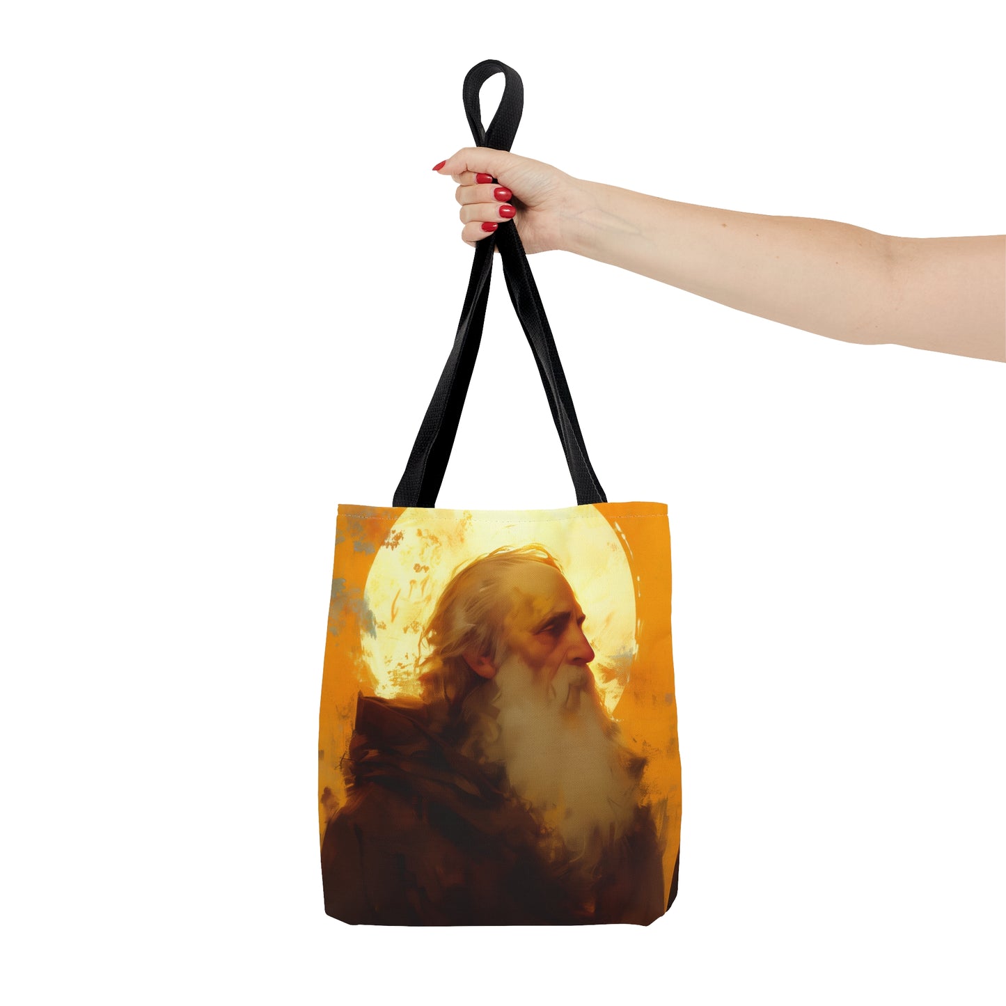 Saint Samson of Dol Tote Bag - Large Medium Small Faith Art Bag - Catholic Faith Purse - Religious Carry All - Re usable Bible Purse