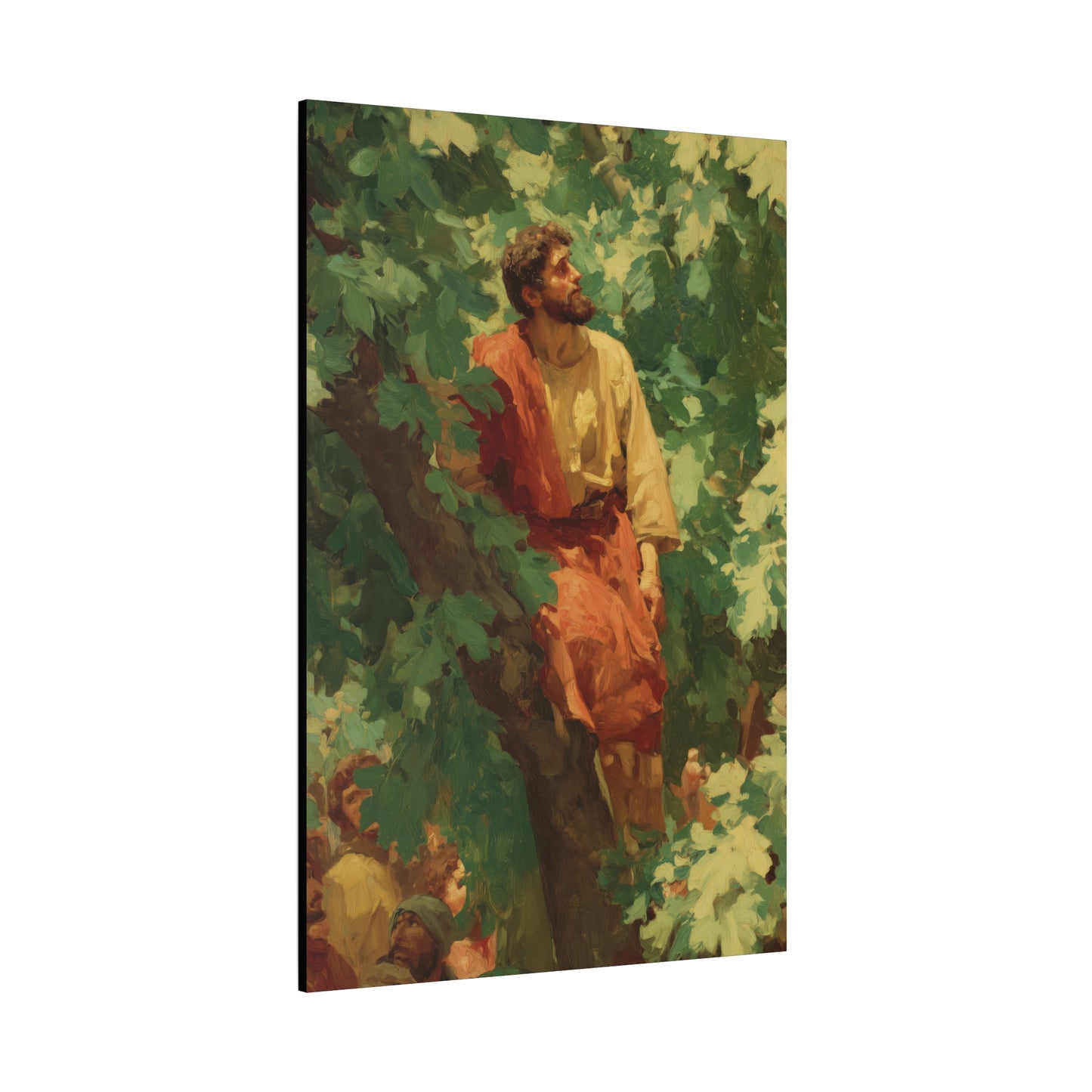 Zacchaeus - Gallery Wrapped Canvas - Print - Religious Art for your Home - Catholic Art Print