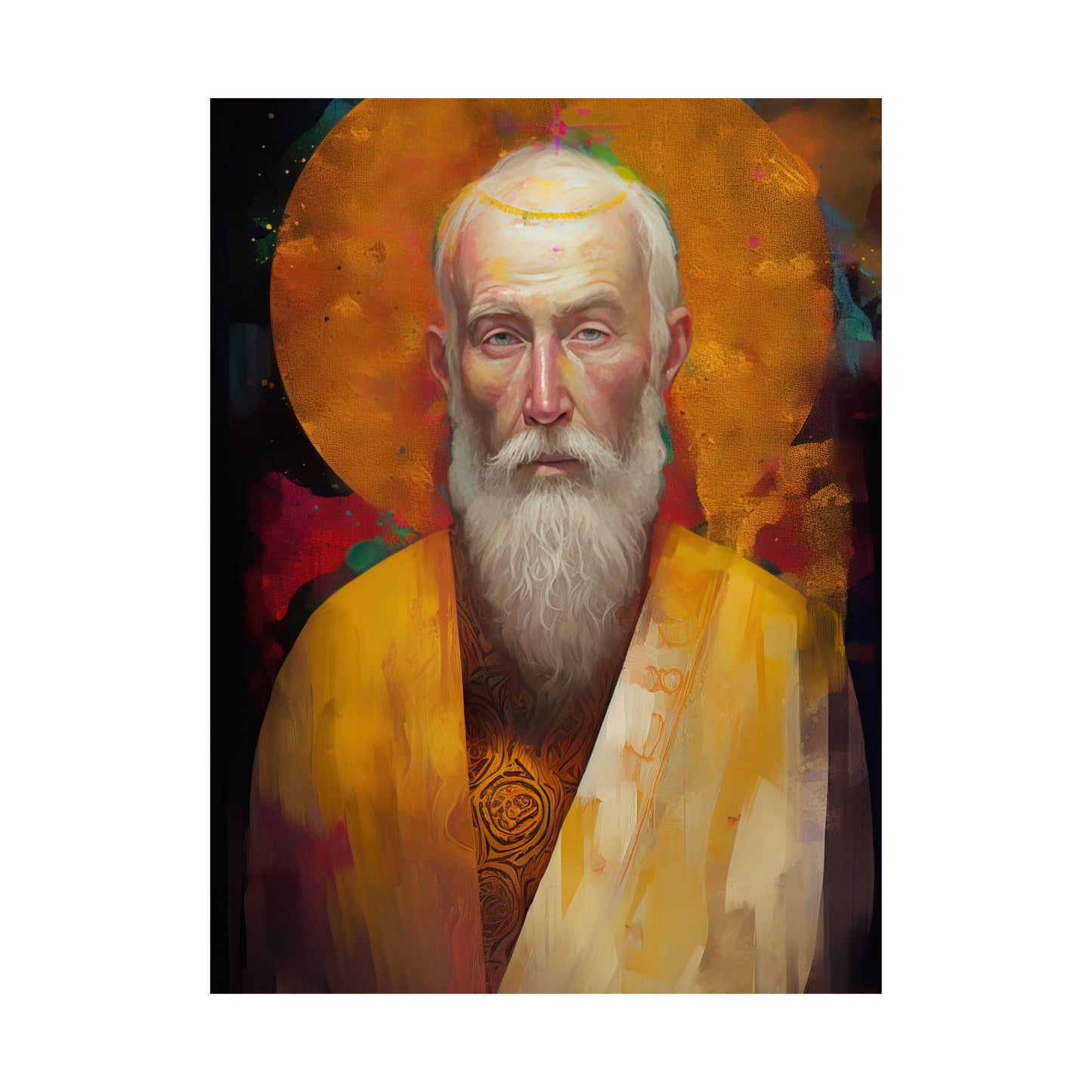Saint Simon the Apostle Print - Sanctified Souls Print - Multiple Sizes - Premium Matte Vertical Posters
