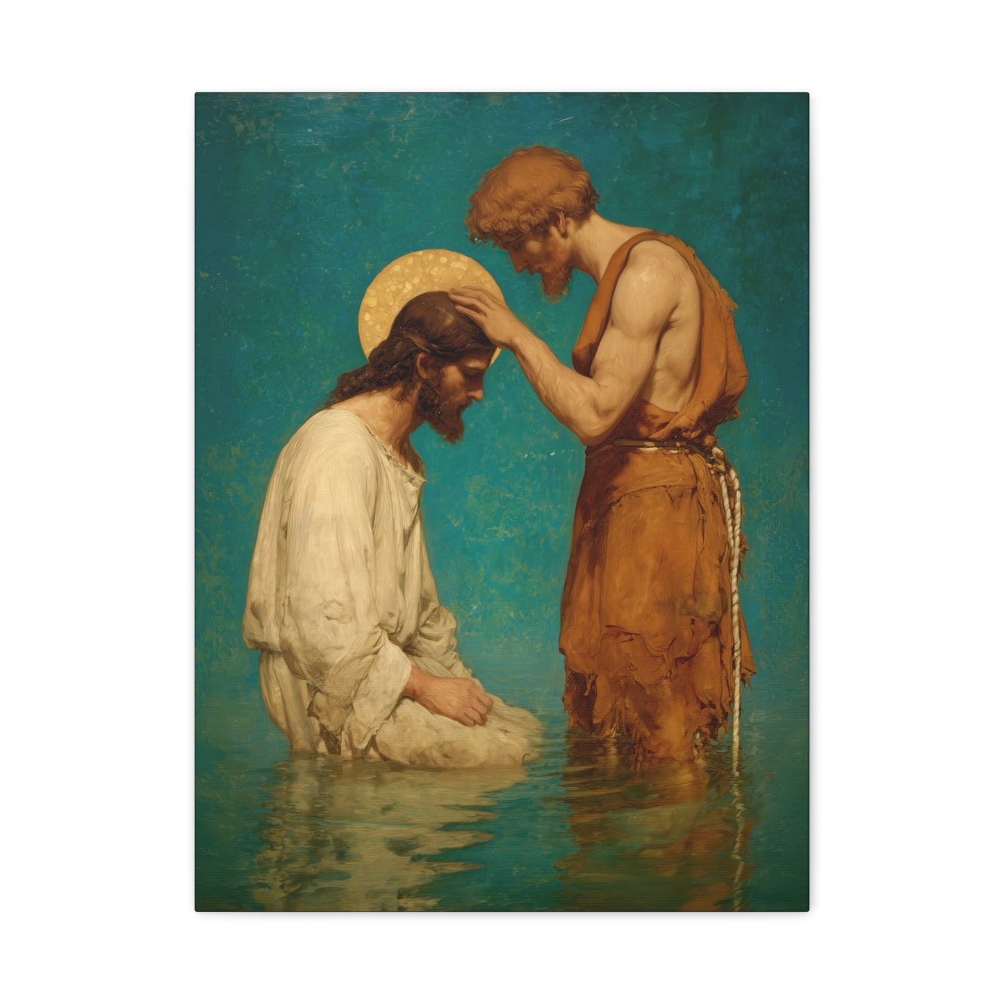 Saint John the Baptist, The Prophet and the Promise - Museum Wrapped Canvas - Print - Religious Art for your Home - Christian print