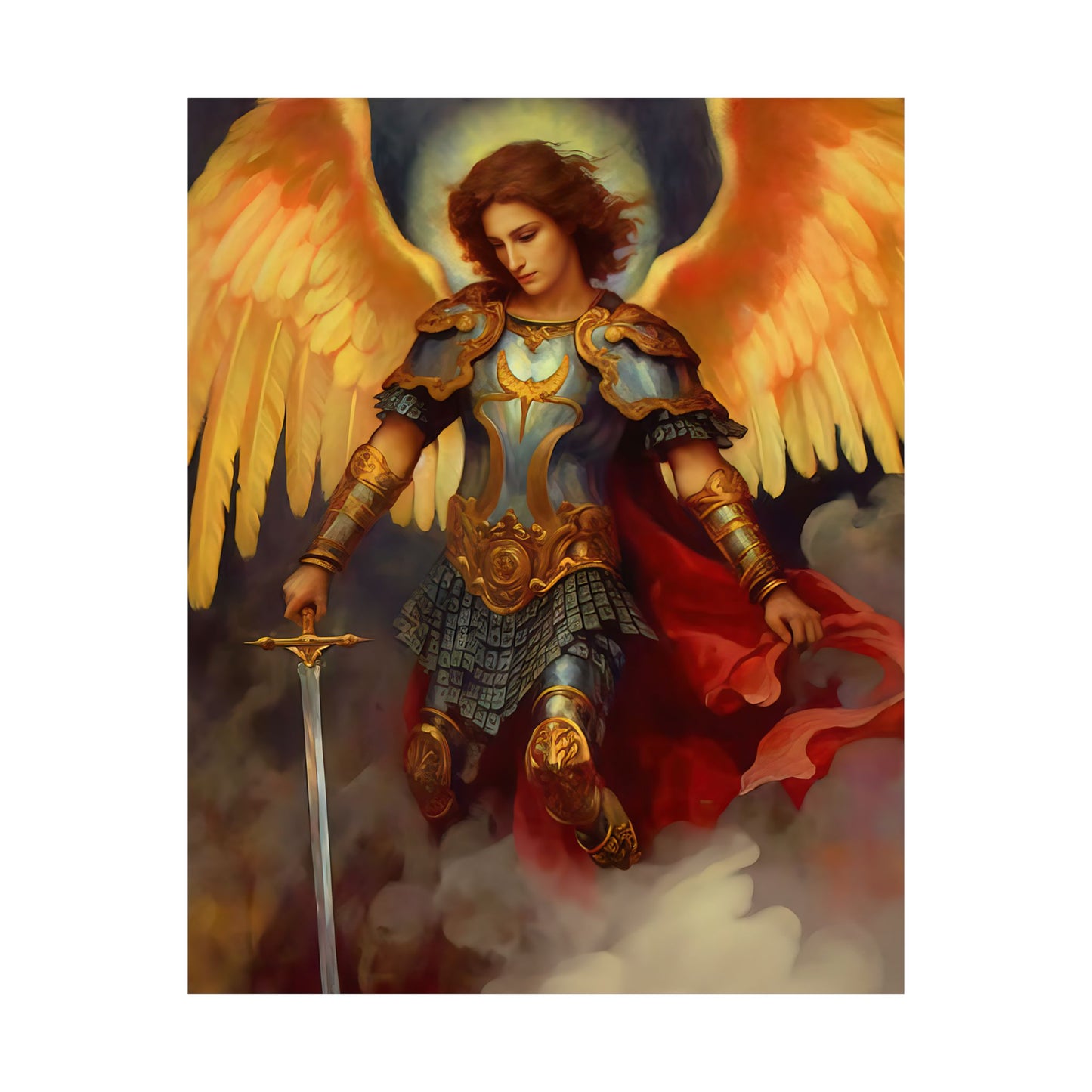 Saint Michael the Archangel - Sanctified Souls Print - Multiple Sizes - Premium Matte Vertical Posters